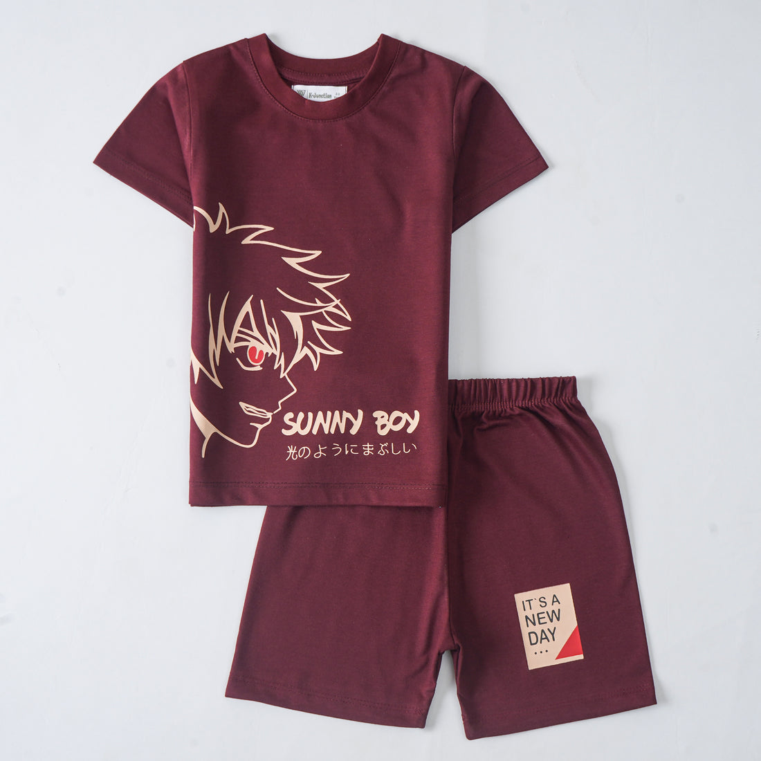 Boys Half Sleeves 2 Piece Suit