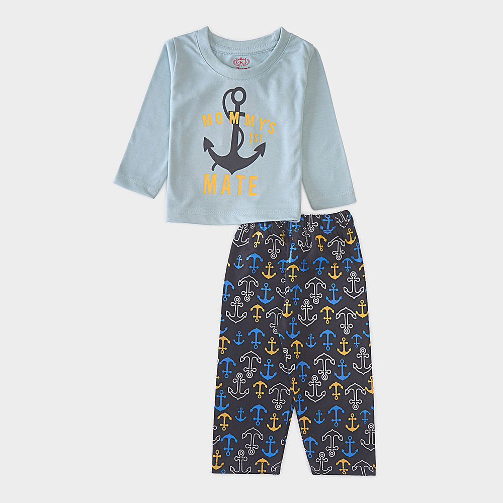 Infant Baba Printed Full Sleeve Suit (Mommy's)