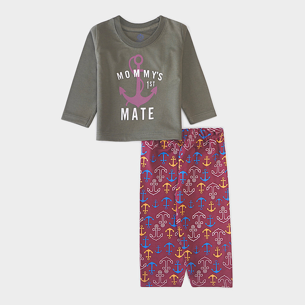 Boys Printed Full Sleeve Suit (Mommy's)