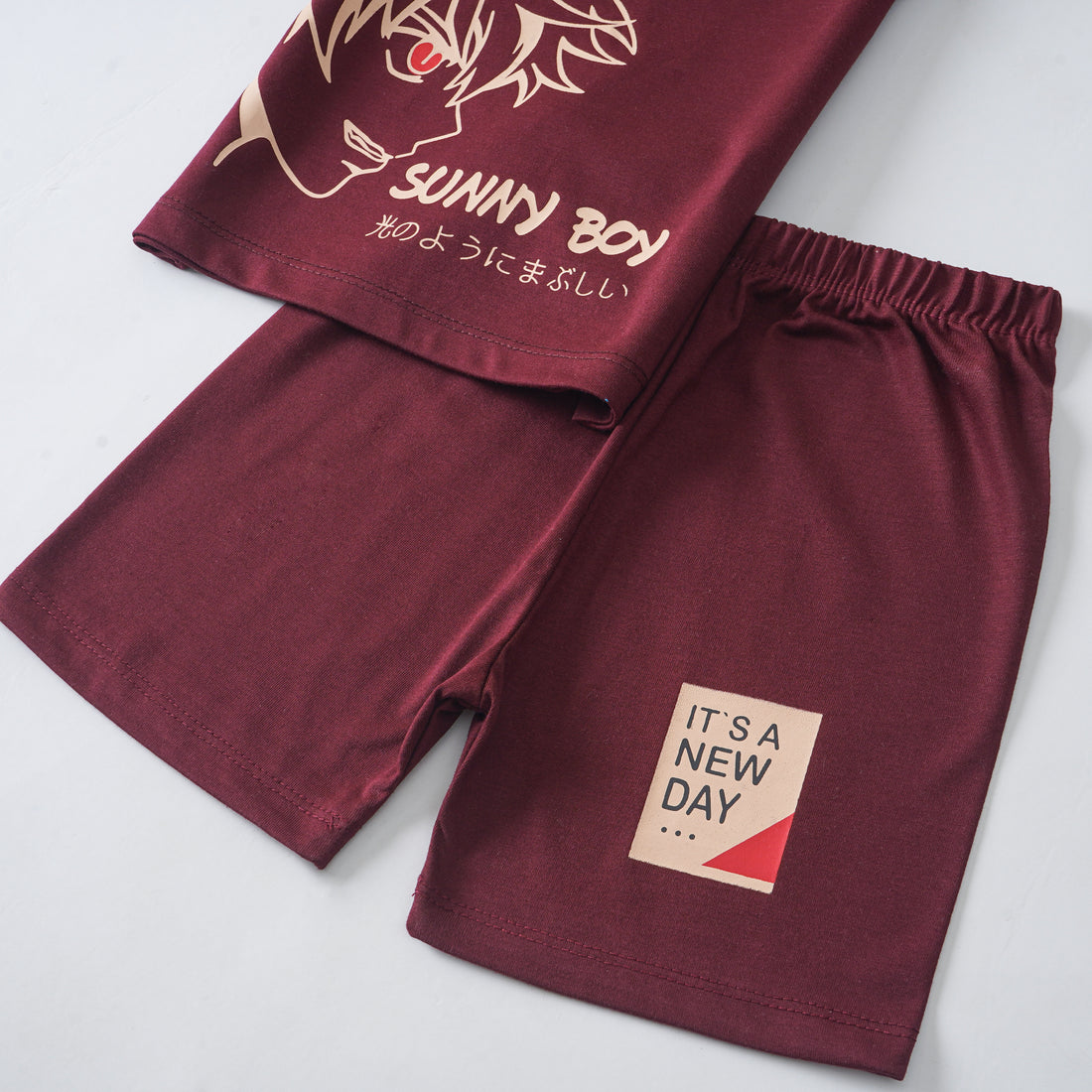 Boys Half Sleeves 2 Piece Suit