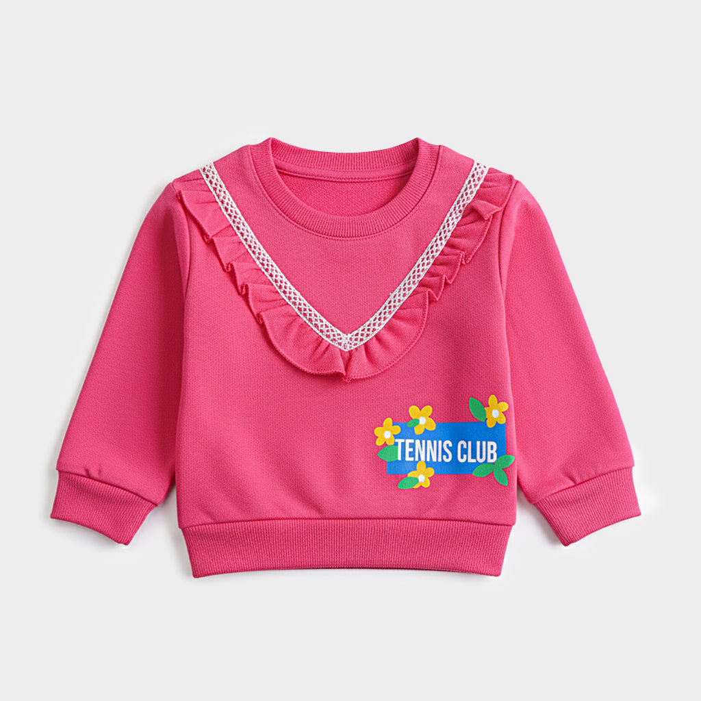 Girls Printed Full Sleeve Sweat T-Shirt (7211)