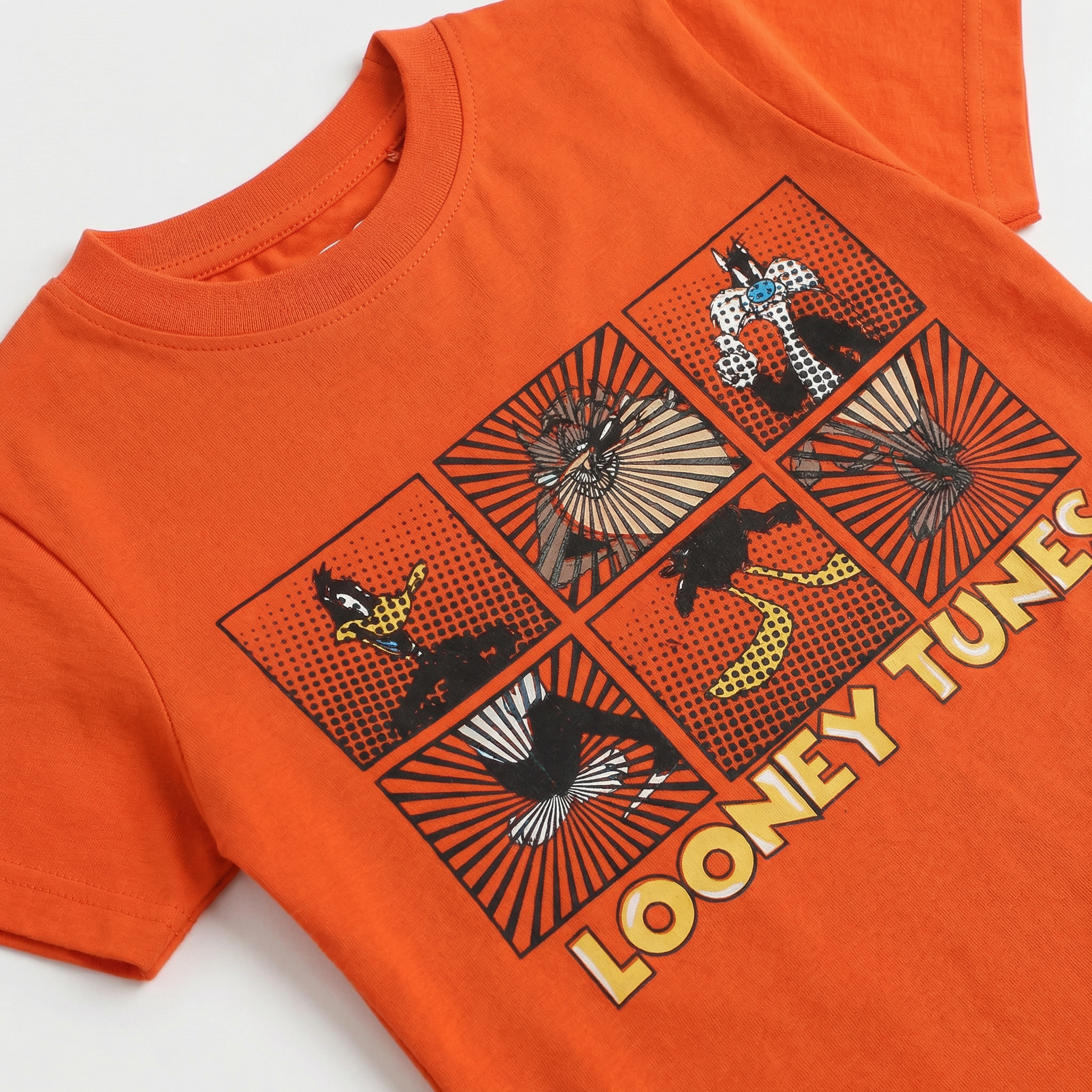 Boys Half Sleeves-Printed T-Shirt (Looney)