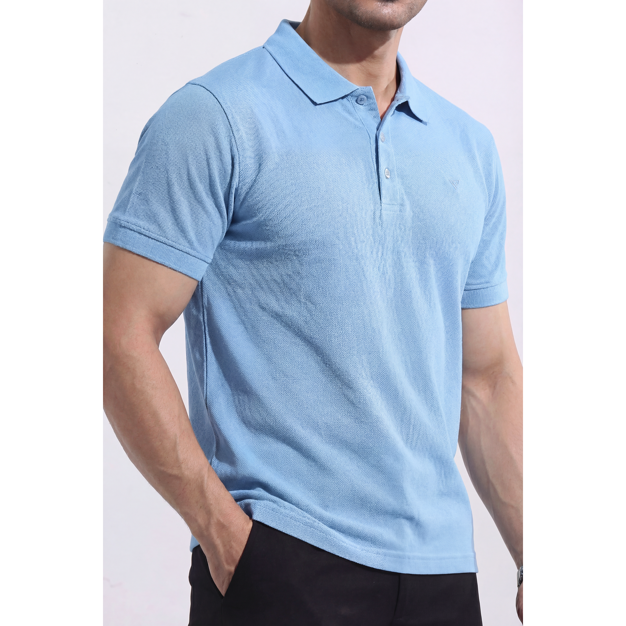 Men's Pique Half Sleeve Polo