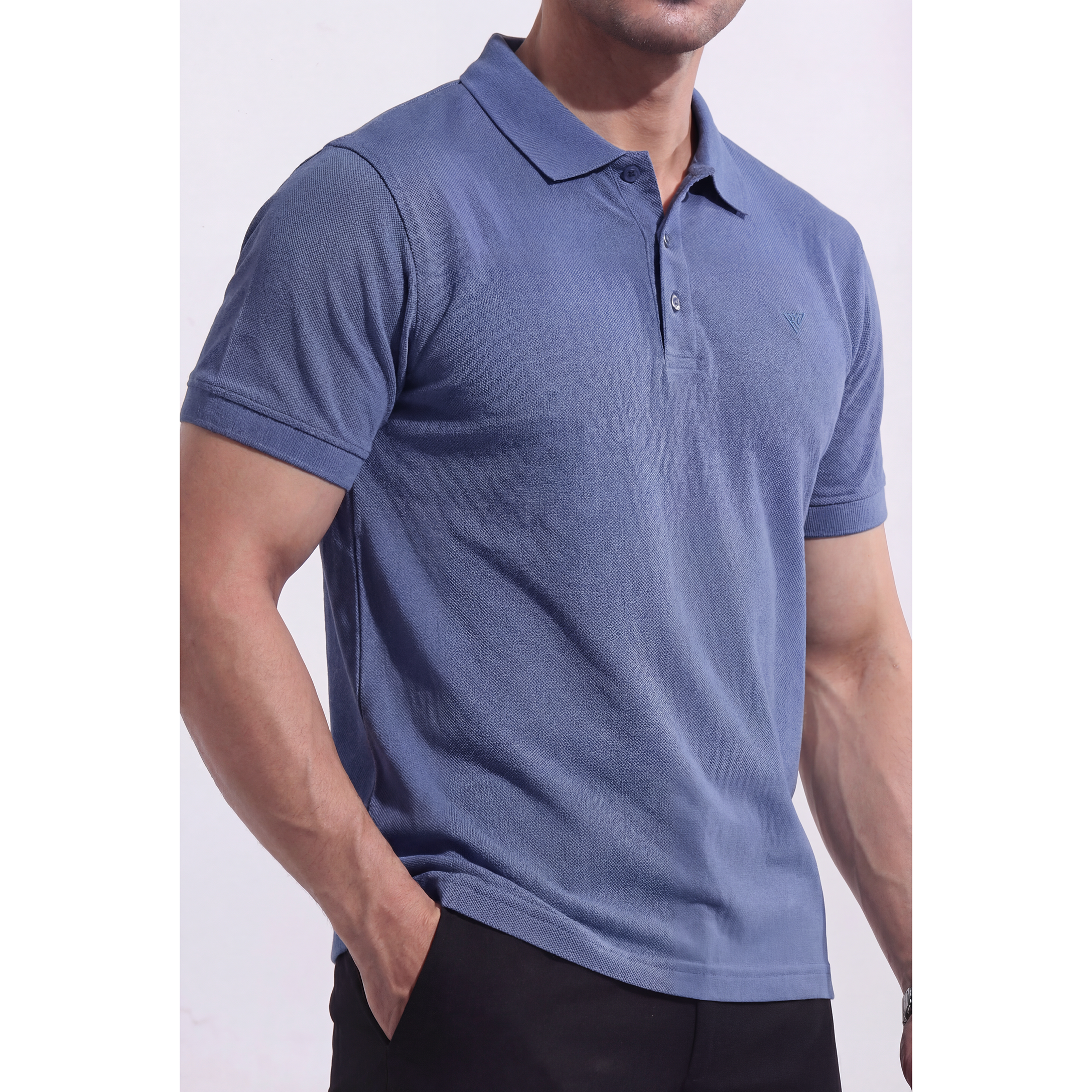 Men's Pique Half Sleeve Polo