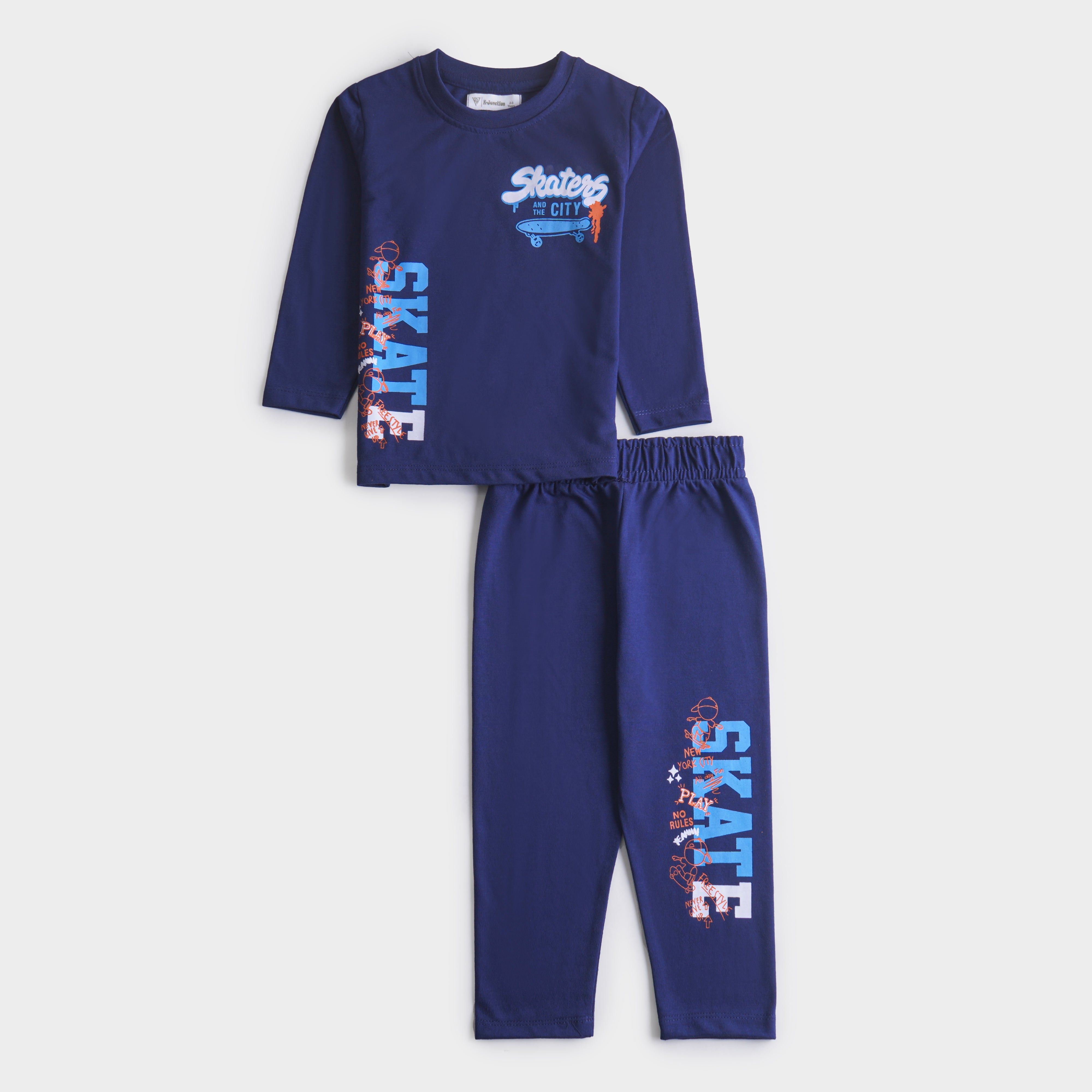 Boys Printed Full Sleeve Suit