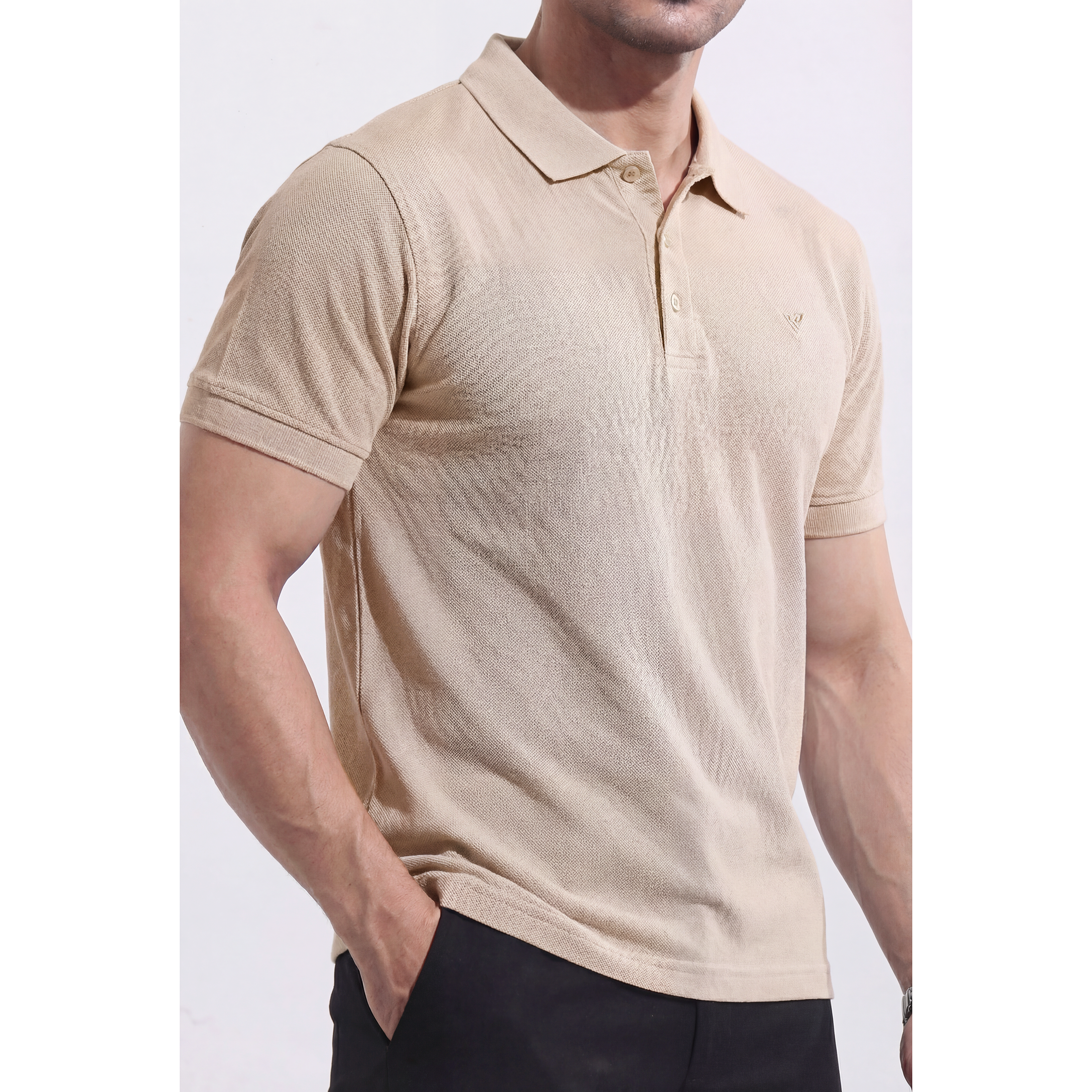 Men's Pique Half Sleeve Polo