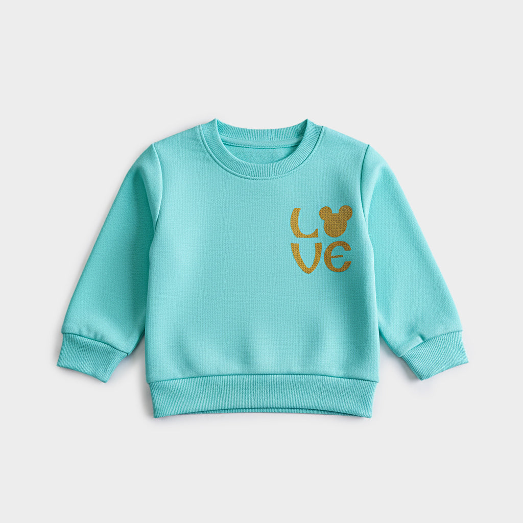 Girls Printed Full Sleeve Sweat T-Shirt (7228)