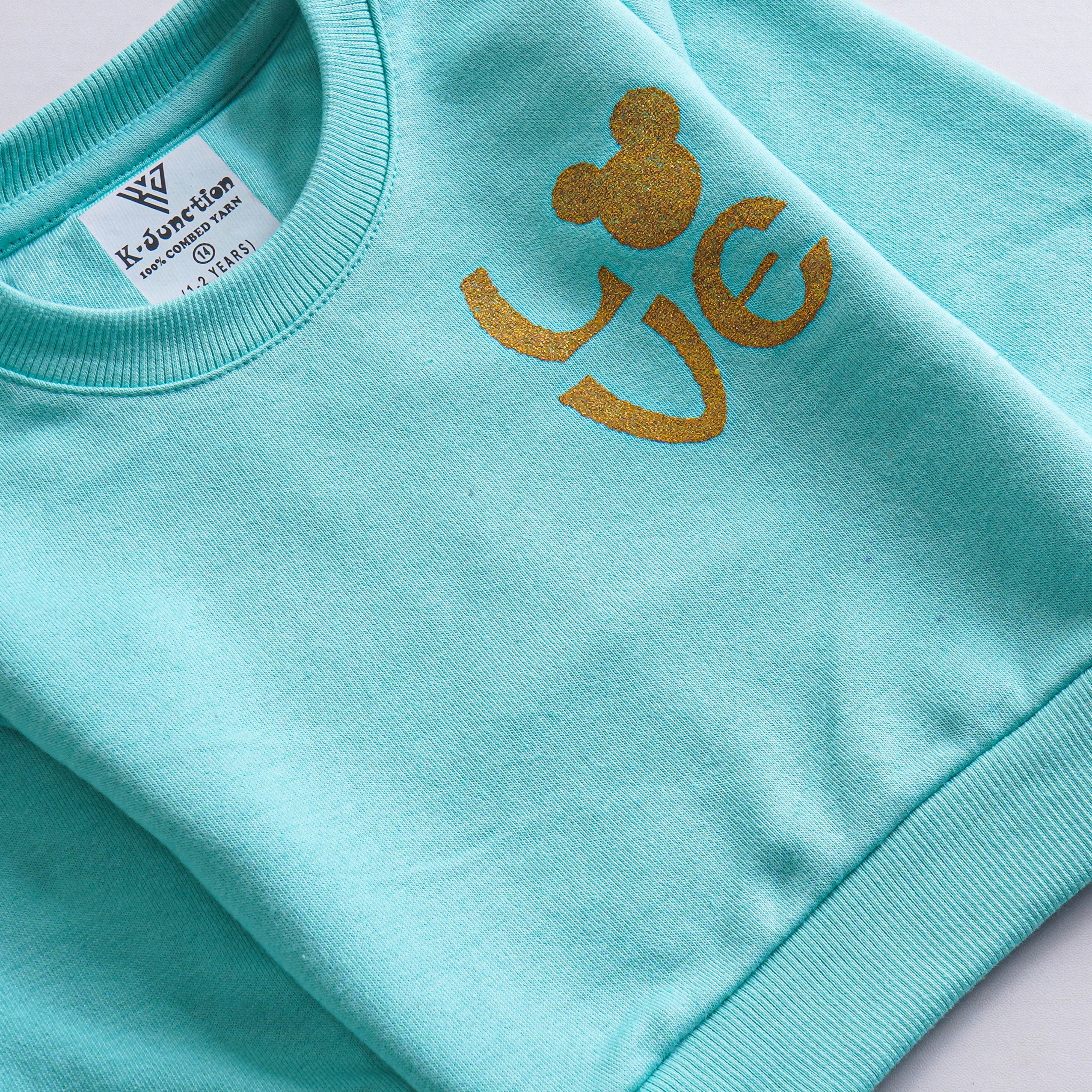 Girls Printed Full Sleeve Sweat T-Shirt (7228)