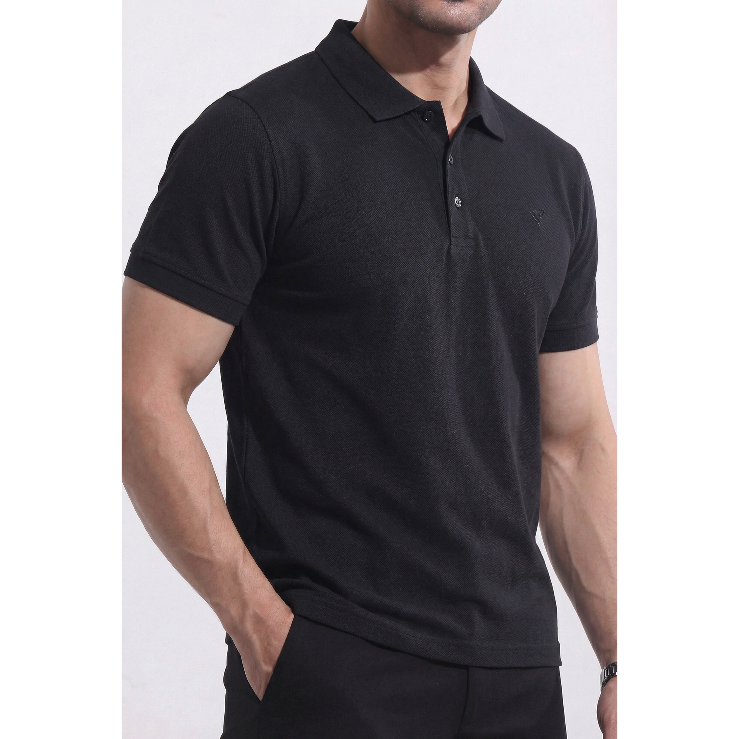 Men's Pique Half Sleeve Polo