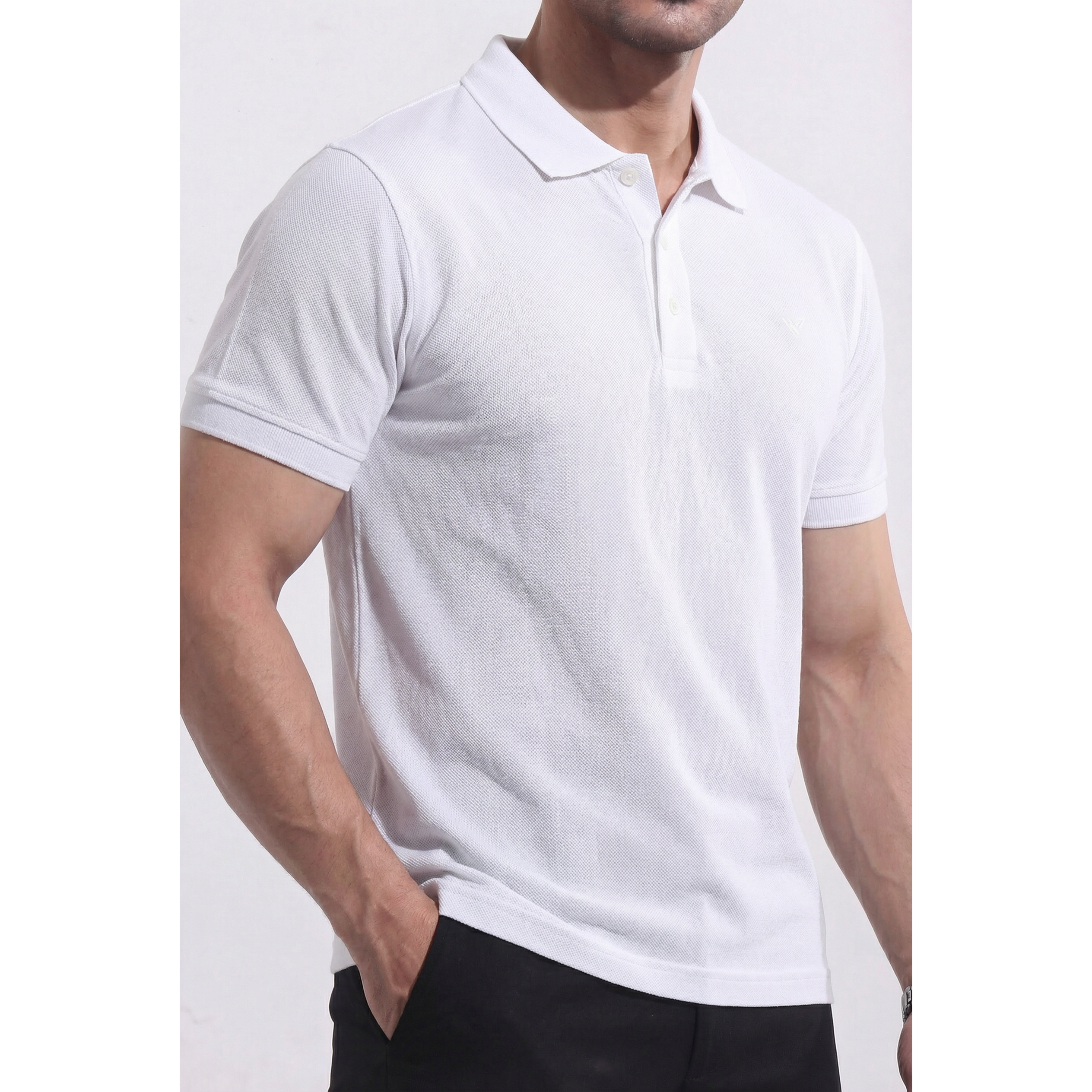 Men's Pique Half Sleeve Polo