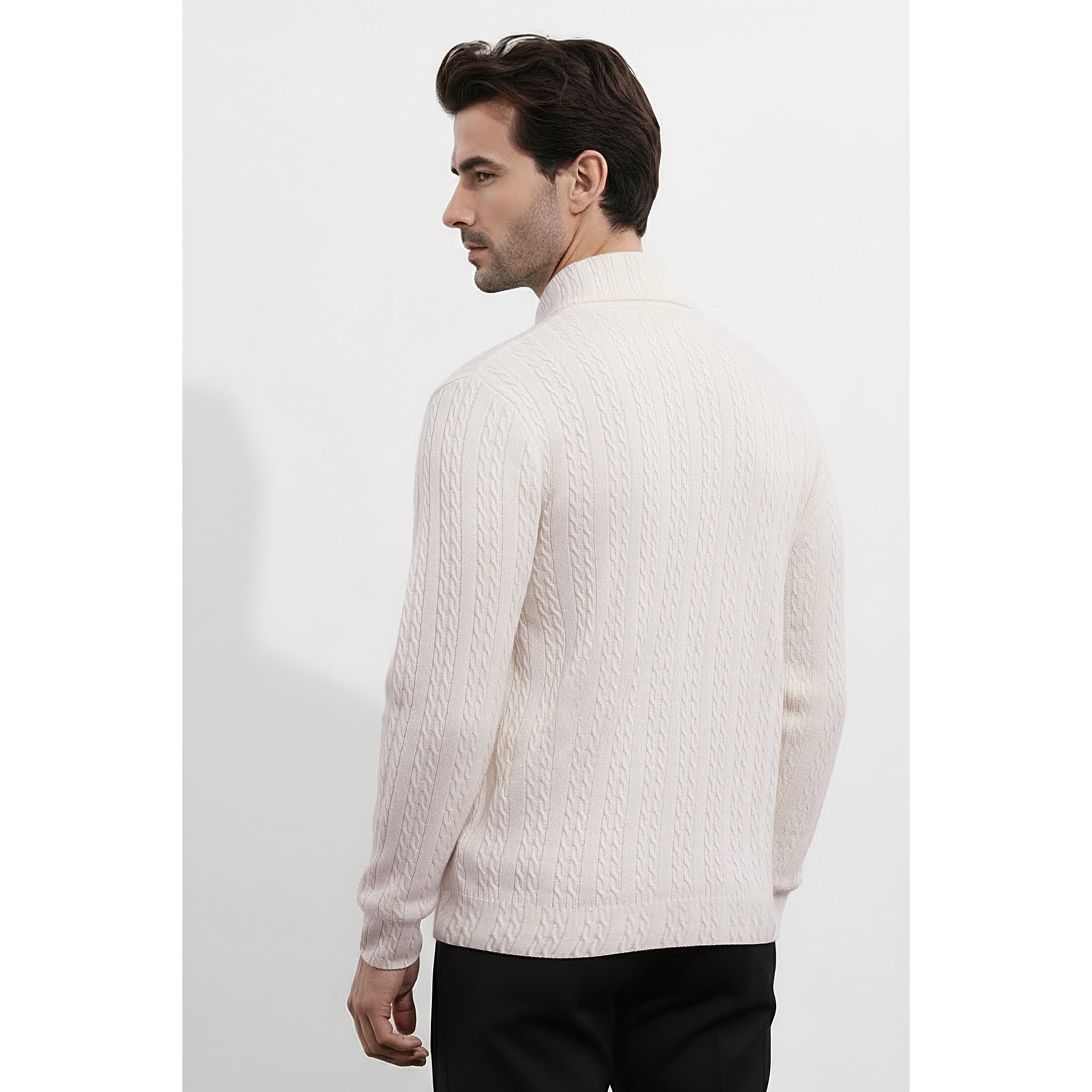 Mens Mock Neck Sweatshirt