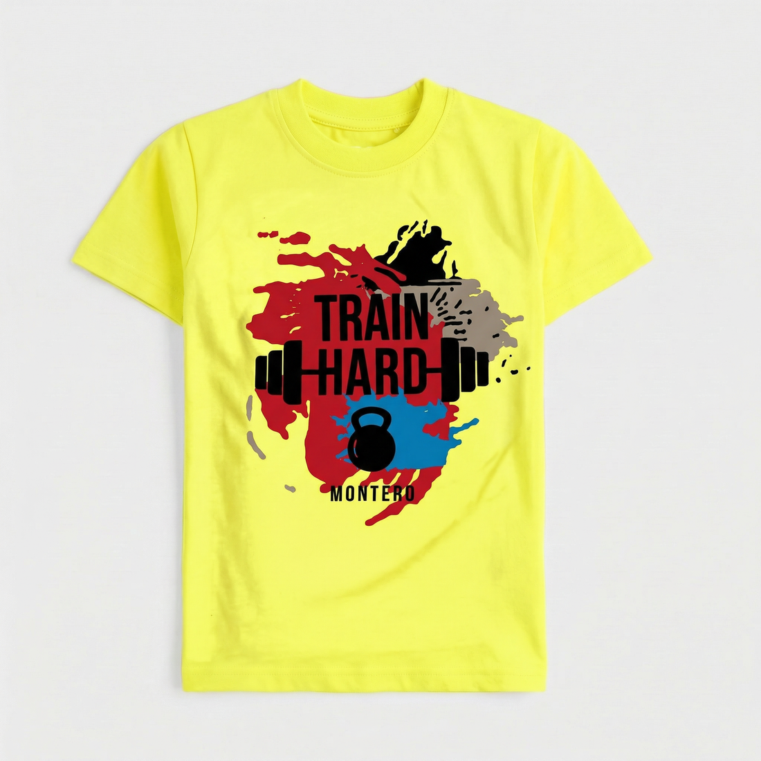 Boys Half Sleeves-Printed T-Shirt (train)
