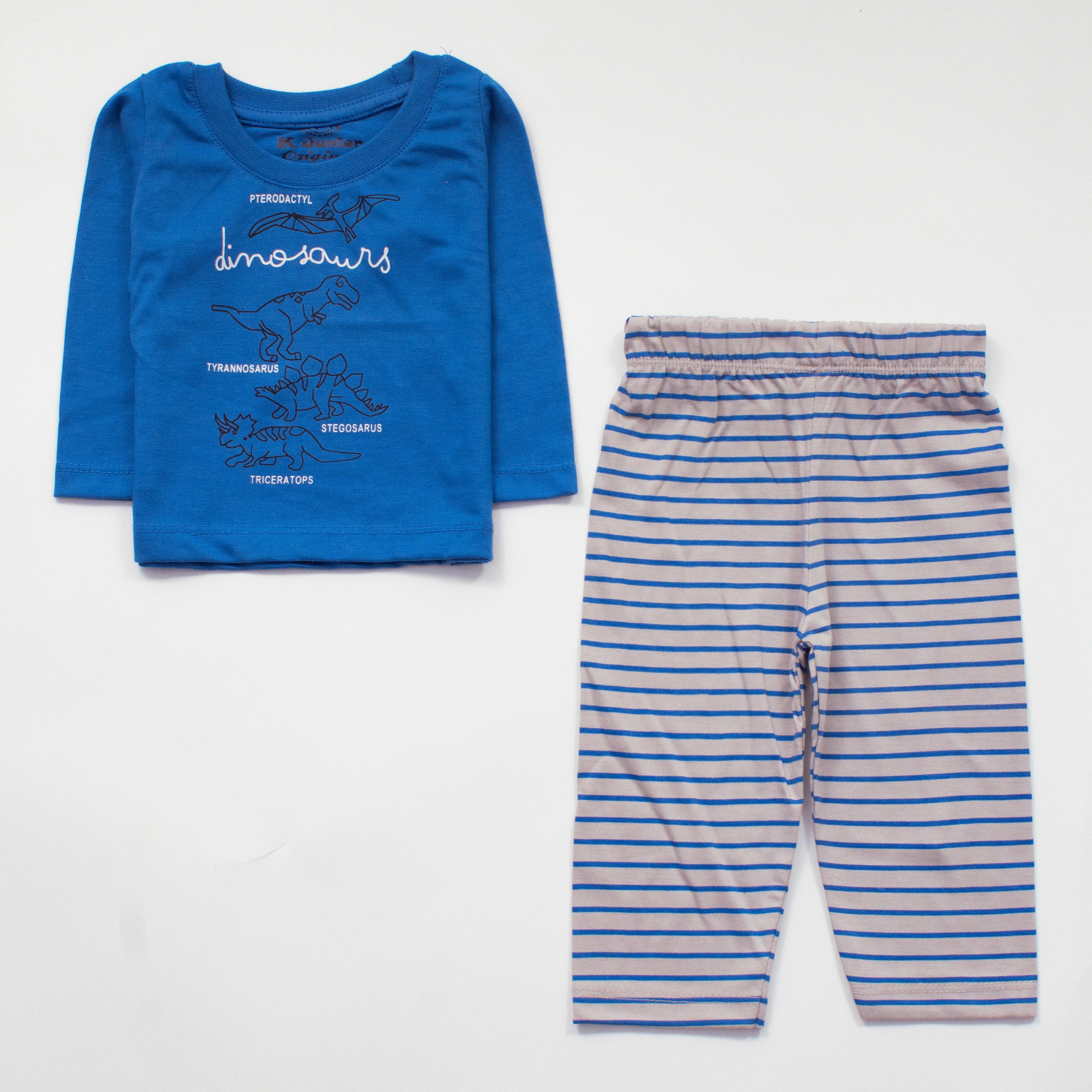 Infant Baba Printed Full Sleeve Suit (Dinosowr)