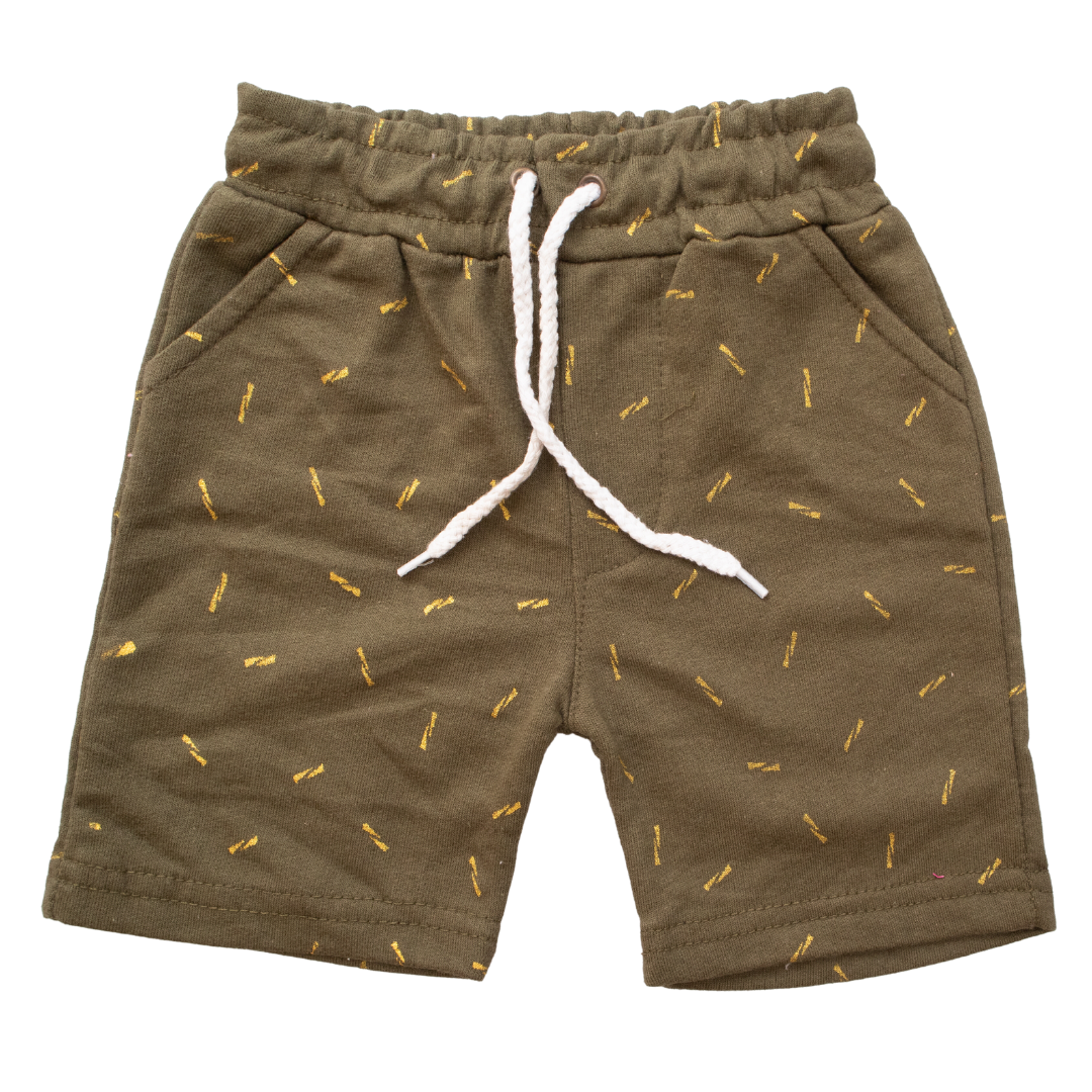 Infant Baba Cotton Short Color Olive