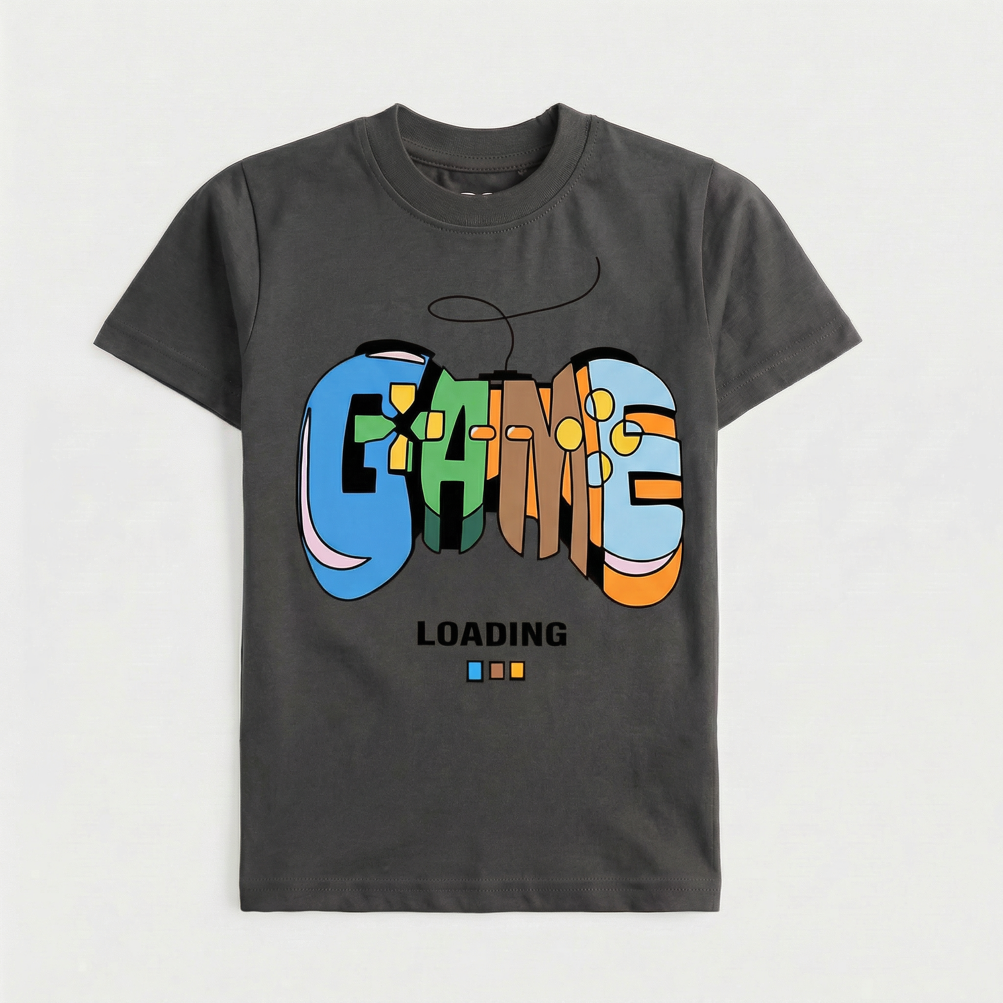 Boys Half Sleeves-Printed T-Shirt (Game)