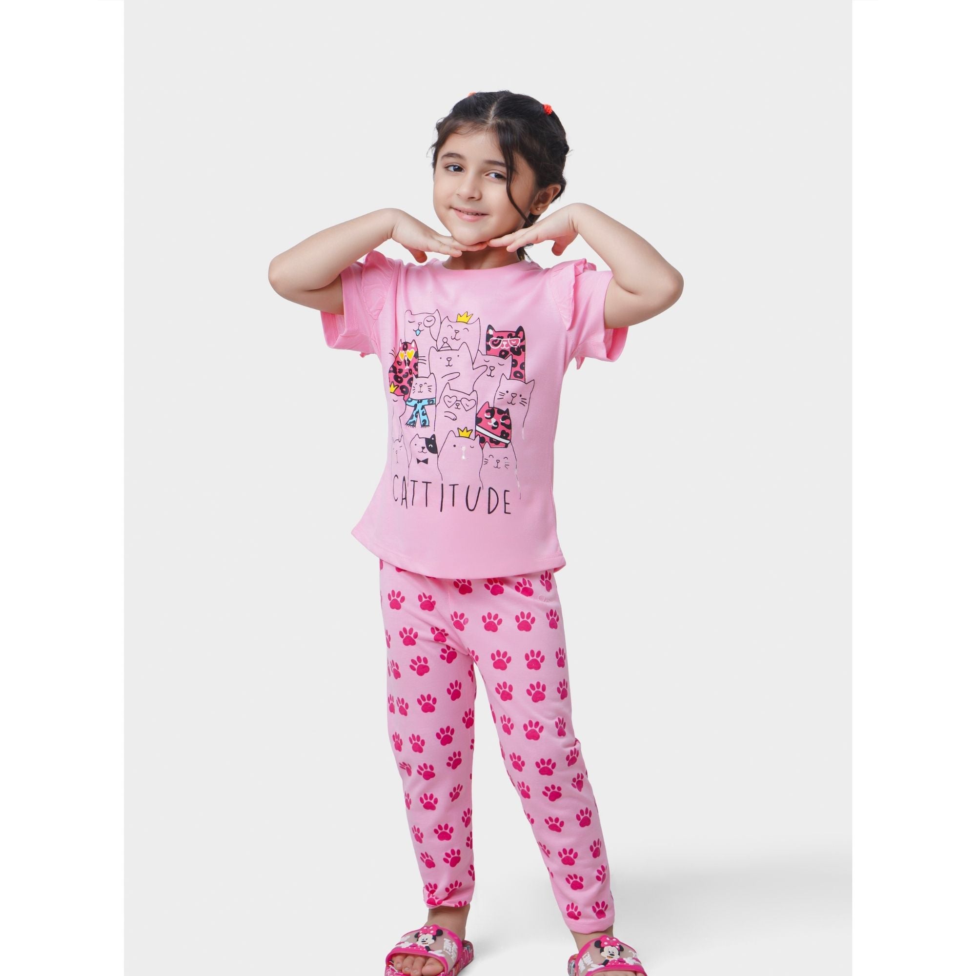 Girls 2 piece set (Cattitude)
