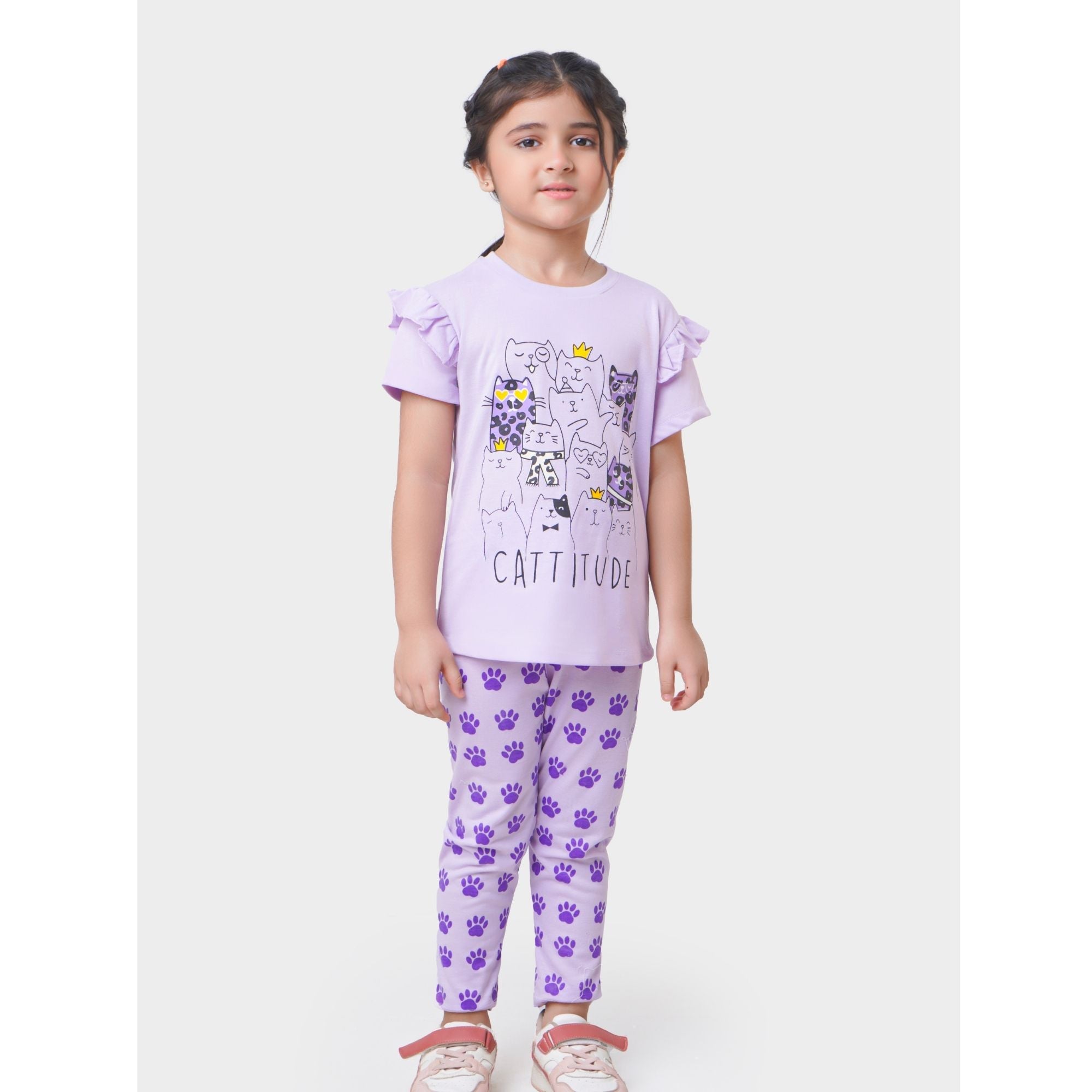 Girls 2 piece set (Cattitude)