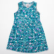 Girls Printed Frock Color S-Green Code-B