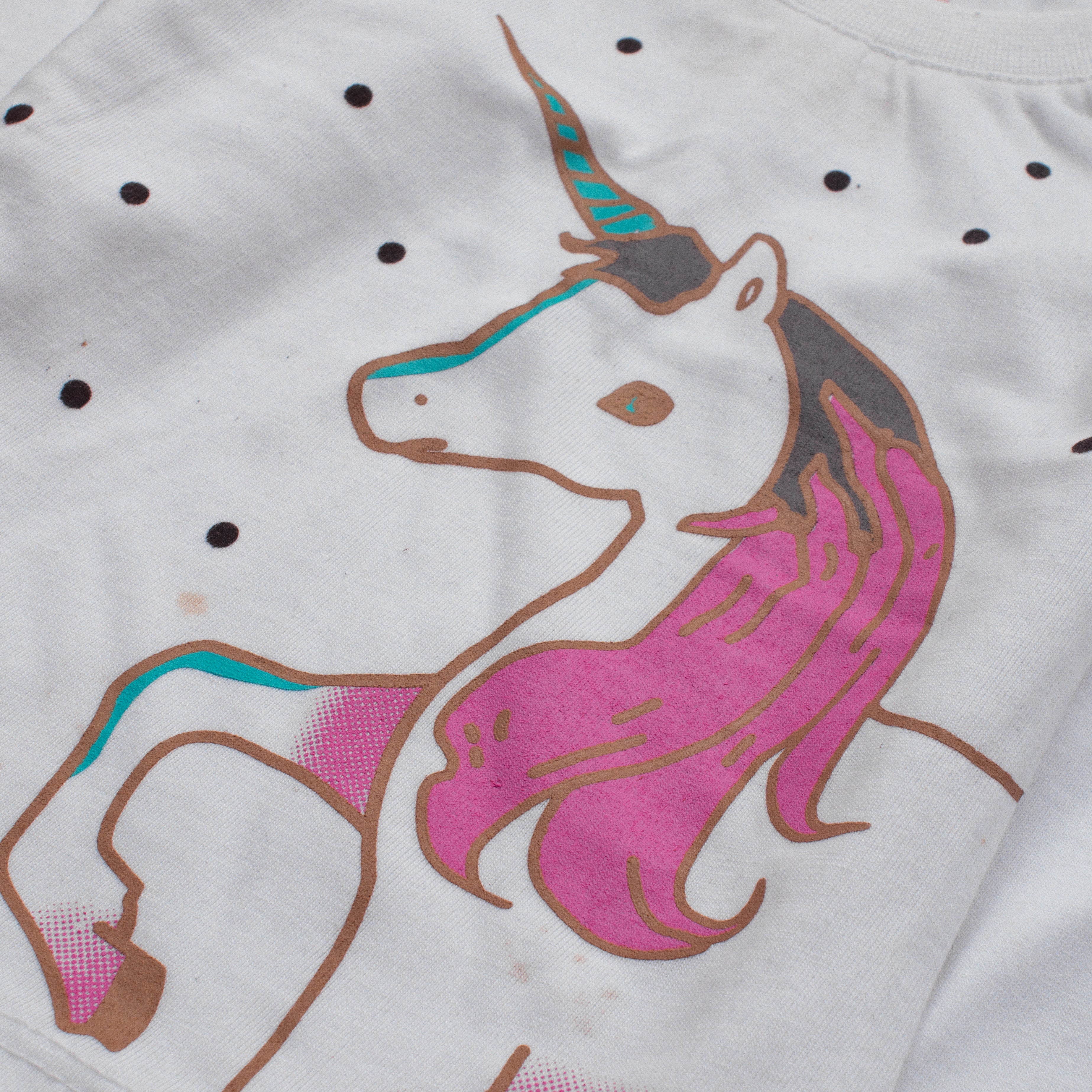 Girls Printed Full Sleeve Suit (Unicorn)