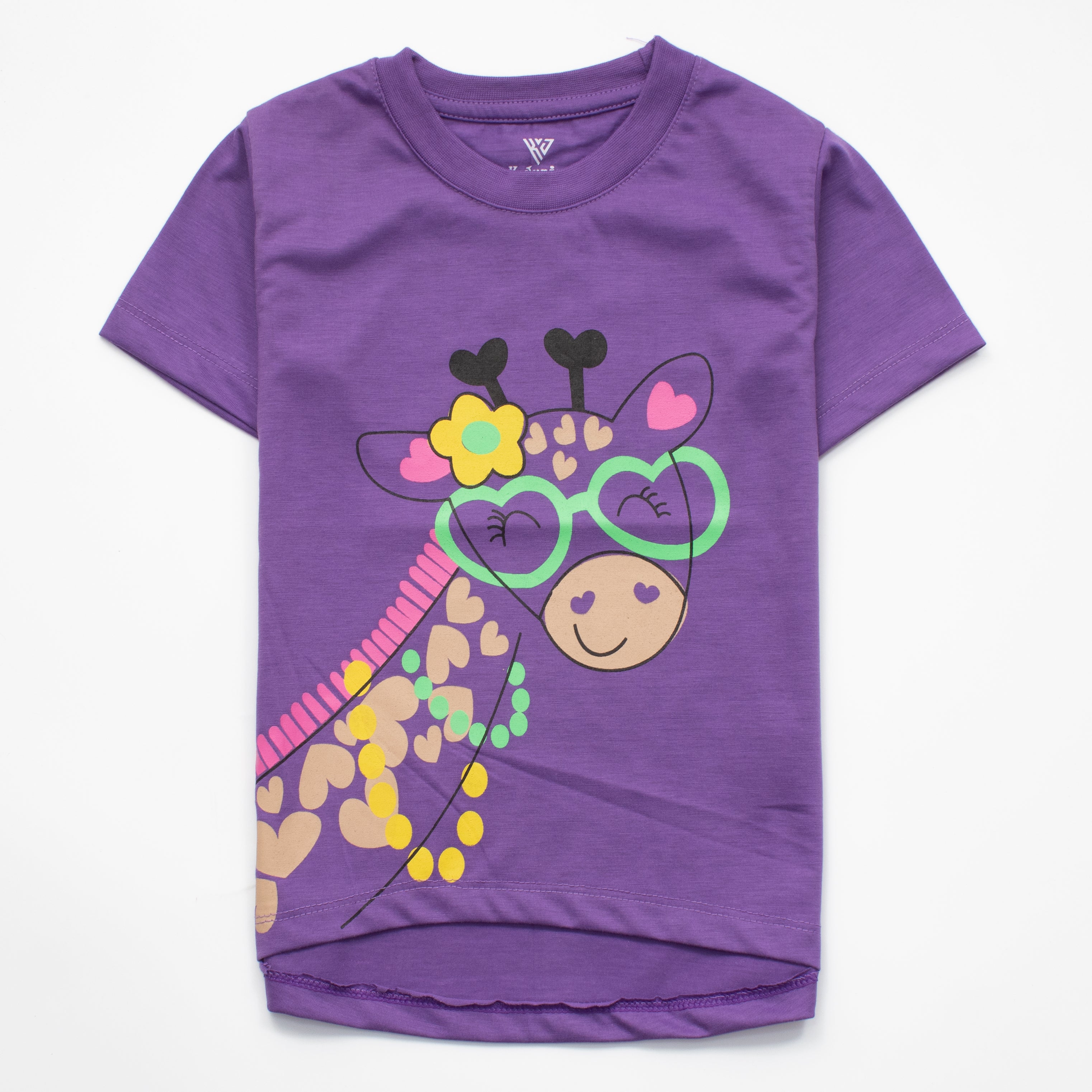 Girls H/S T Shirt Code - (Giraffe)