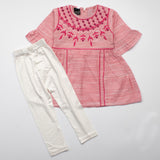 Girls Half Sleeves 2 Piece Suit Code-CG