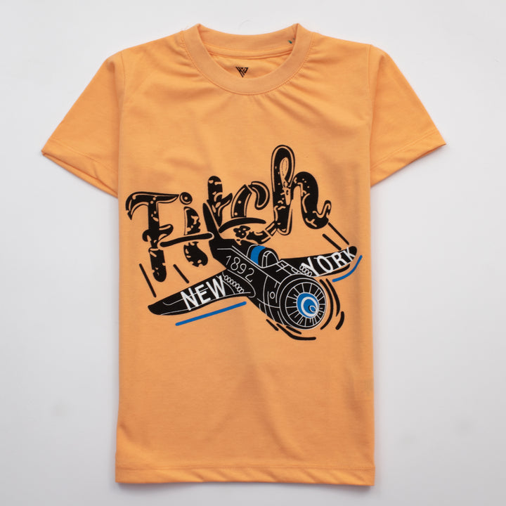 Boys Half Sleeves-Printed T-Shirt (New York)