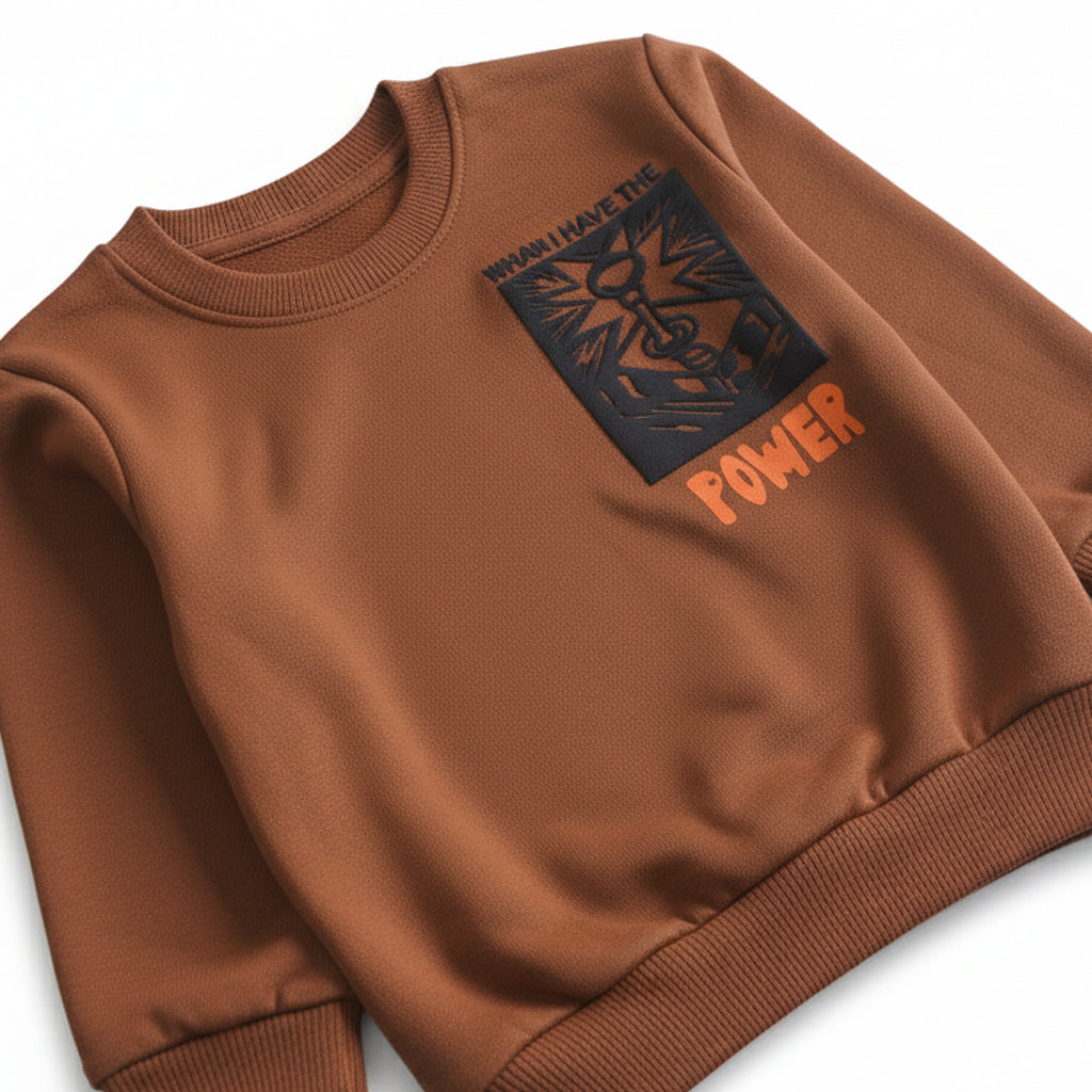 Boys Printed Full Sleeve Sweat T-Shirt (7196)