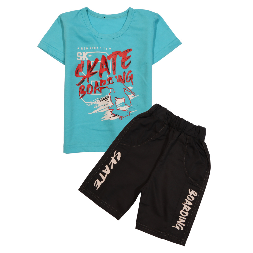 Boys Half Sleeves 2 Piece Suit (Skate)
