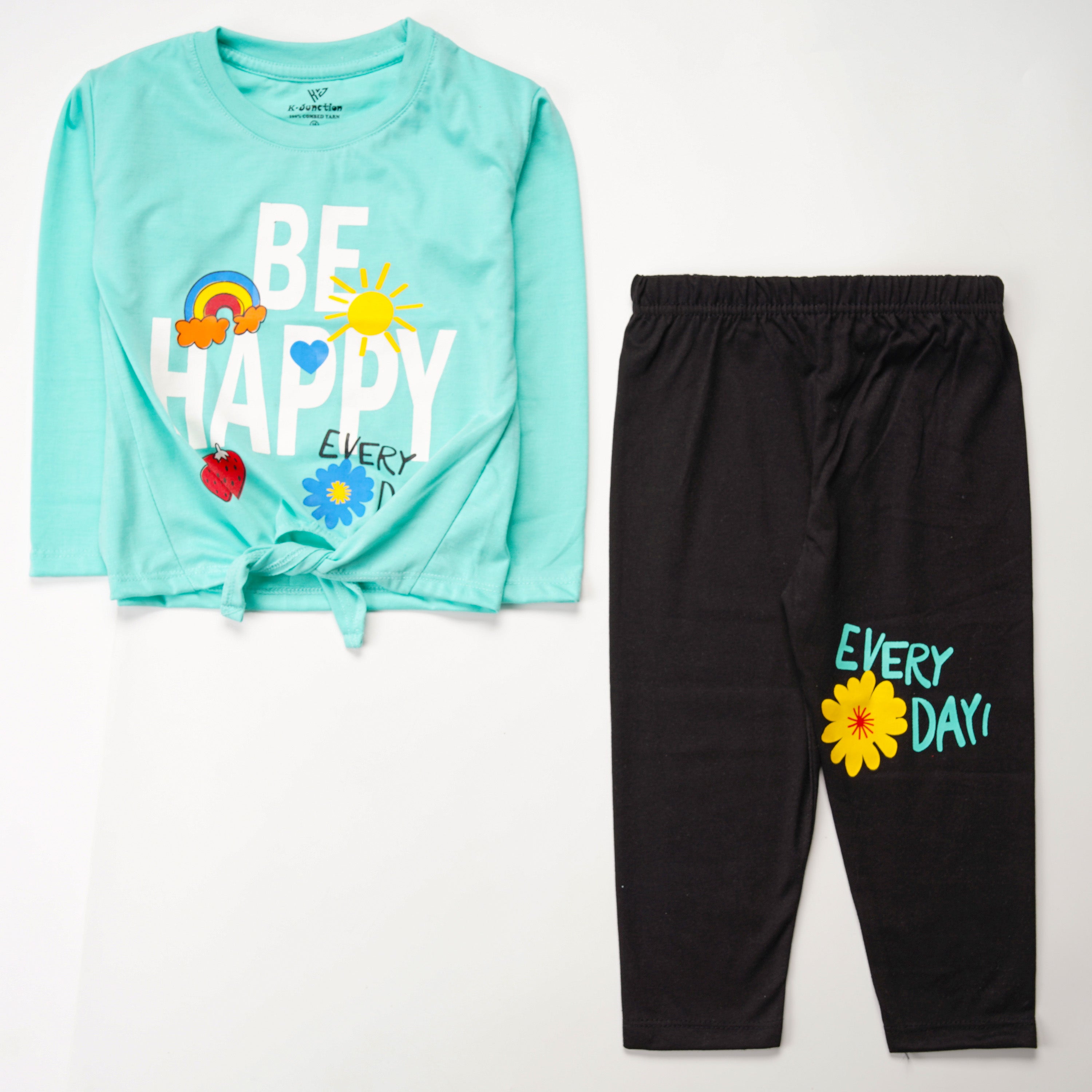 Girls Printed Full Sleeve Suit (Be-Happy)