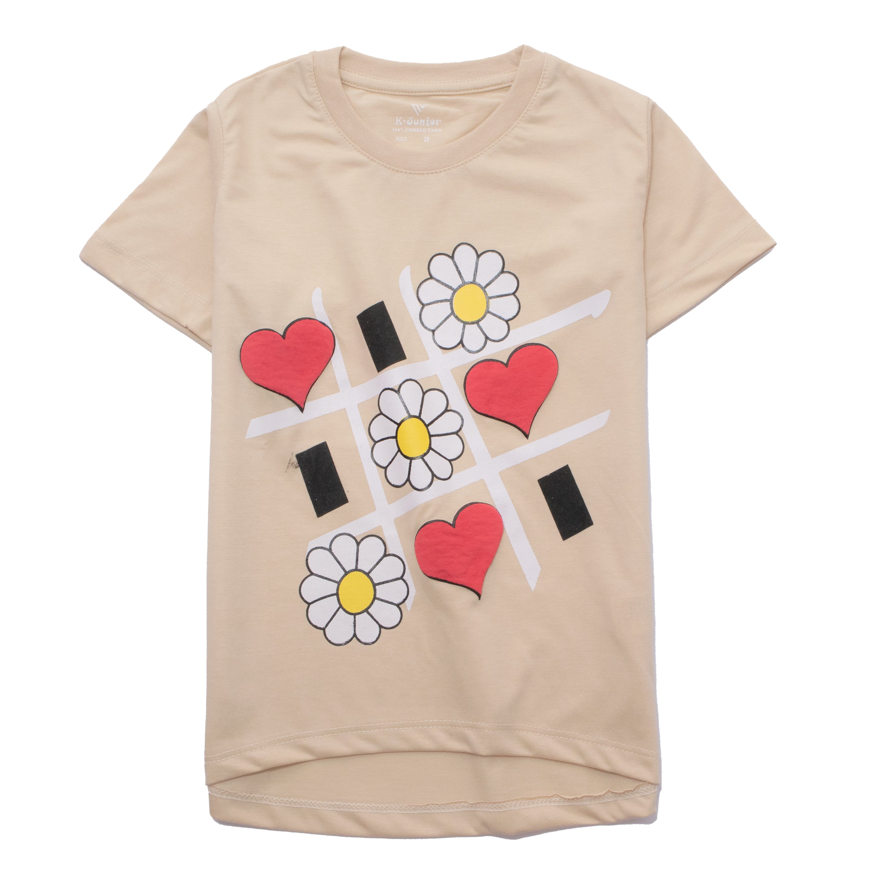 Girls H/S t shirt code - (flower)