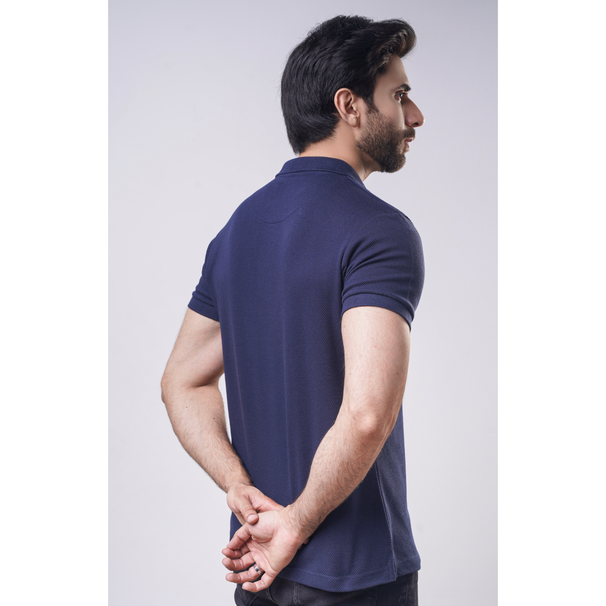 Men's Popcorn Half Sleeve Polo