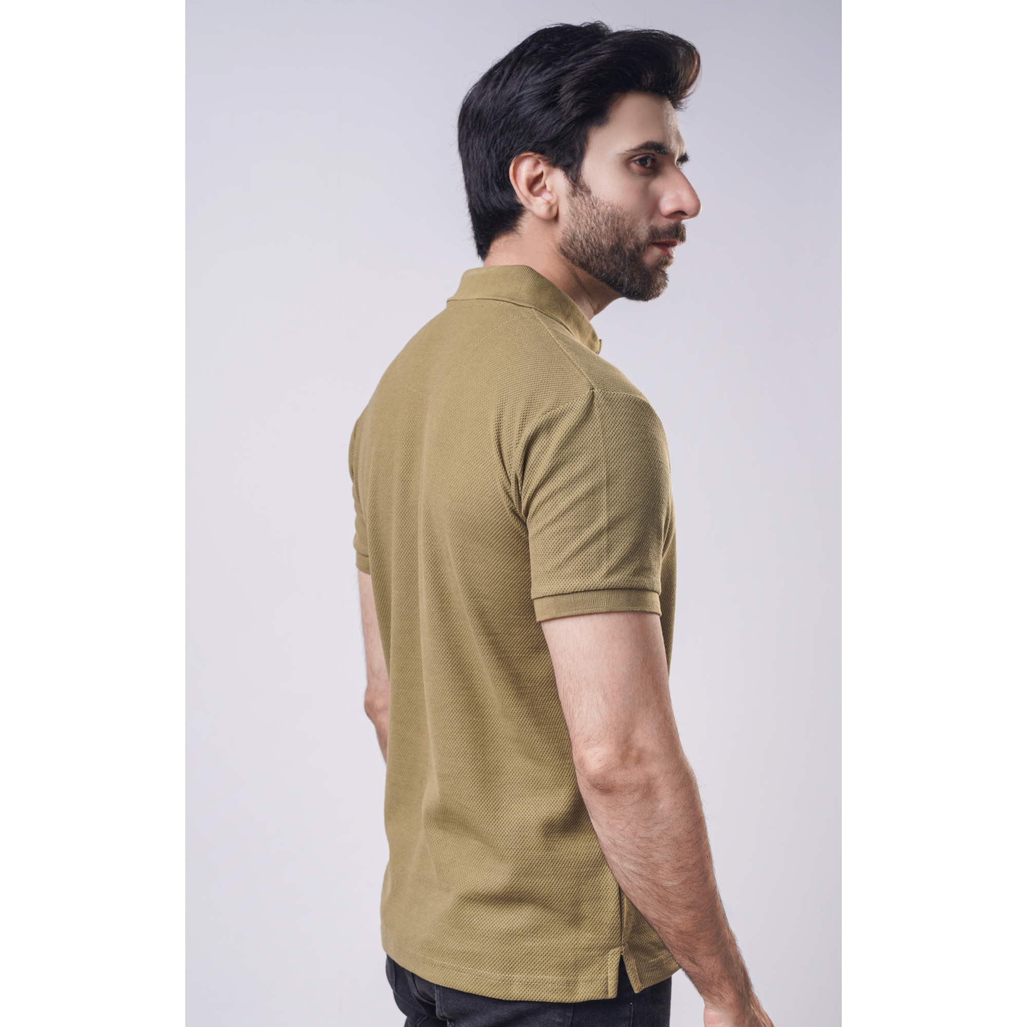 Men's Popcorn Half Sleeve Polo
