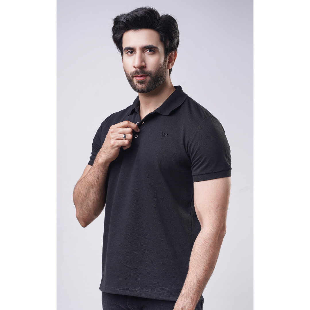 Men's Popcorn Half Sleeve Polo