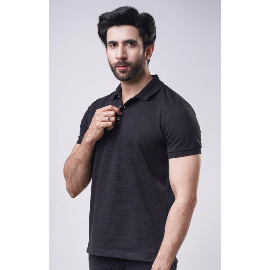 Men's Popcorn Half Sleeve Polo