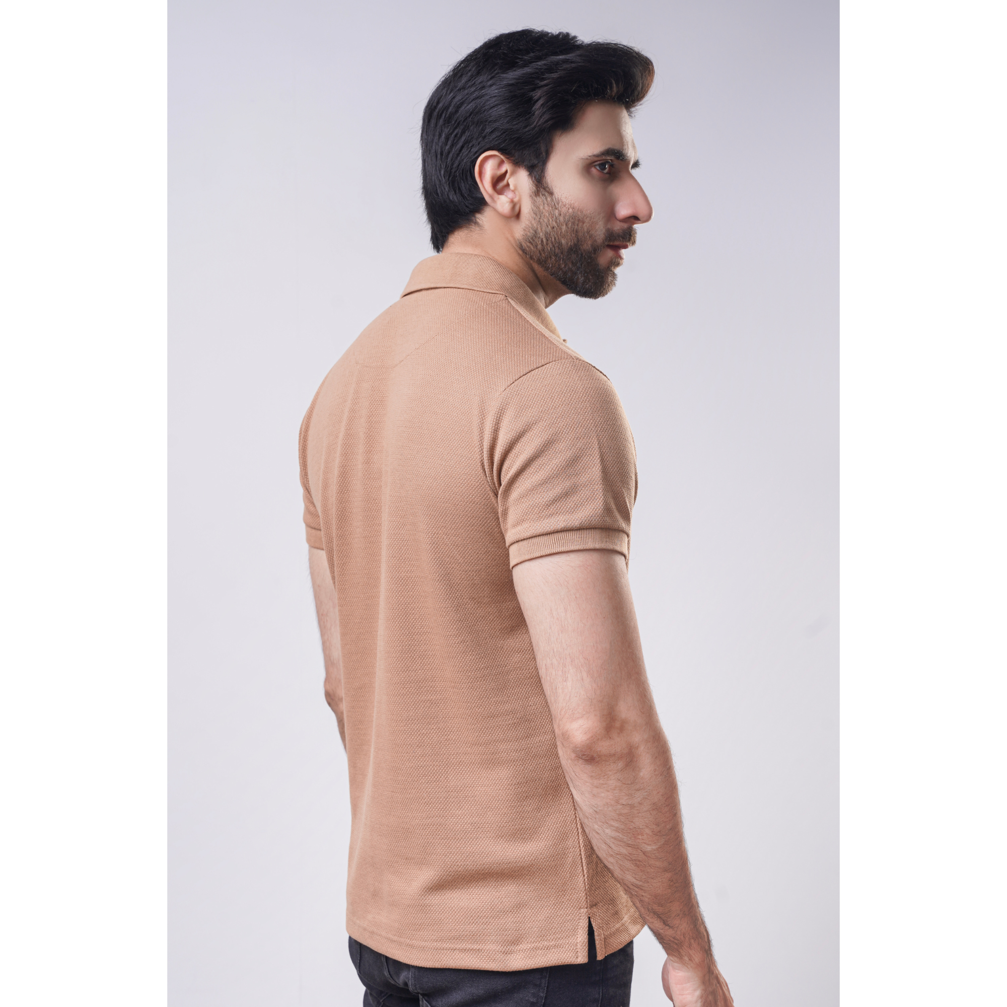 Men's Popcorn Half Sleeve Polo