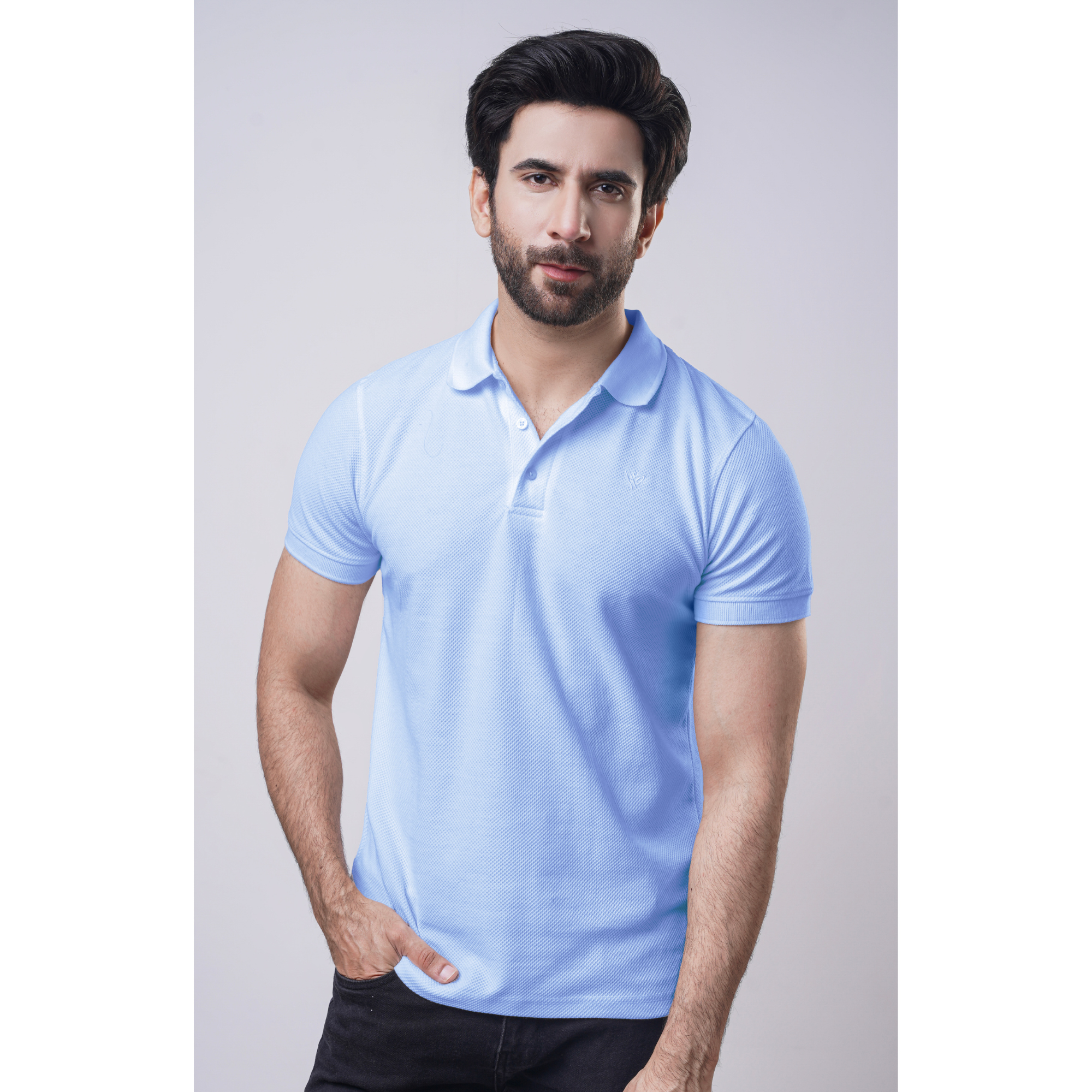 Men's Popcorn Half Sleeve Polo