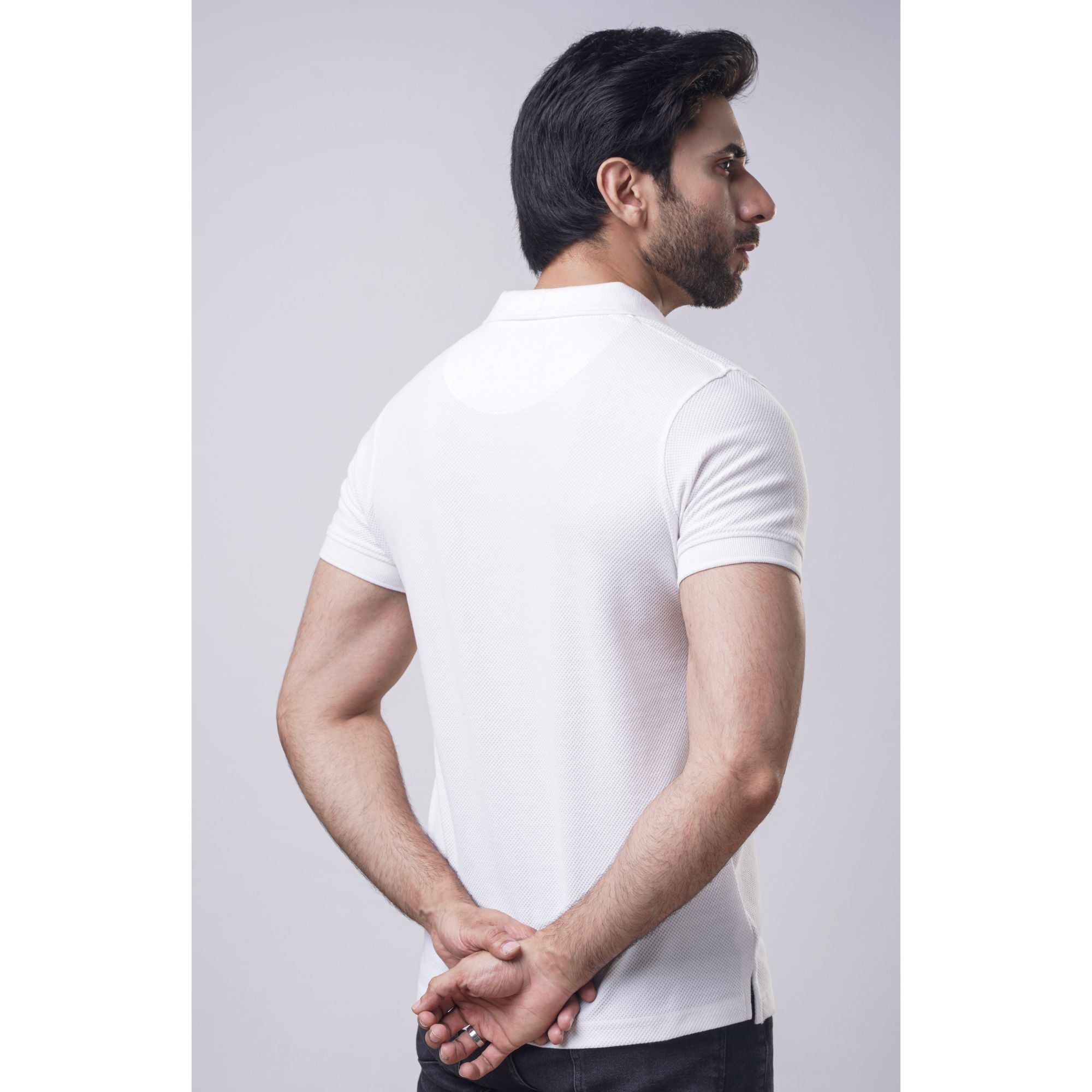 Men's Popcorn Half Sleeve Polo