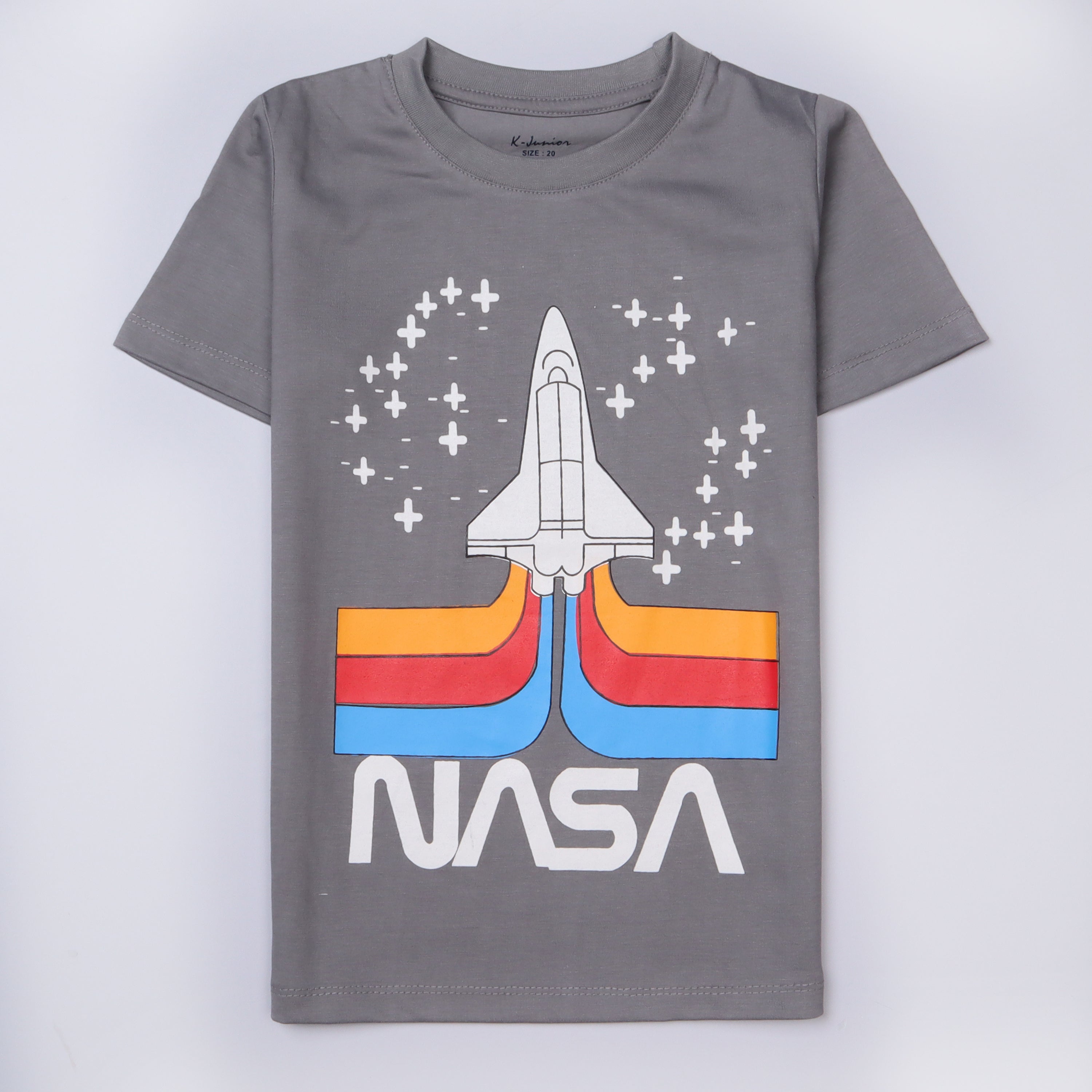 Infant Boys Half Sleeves-Printed T-Shirt (Nasa)