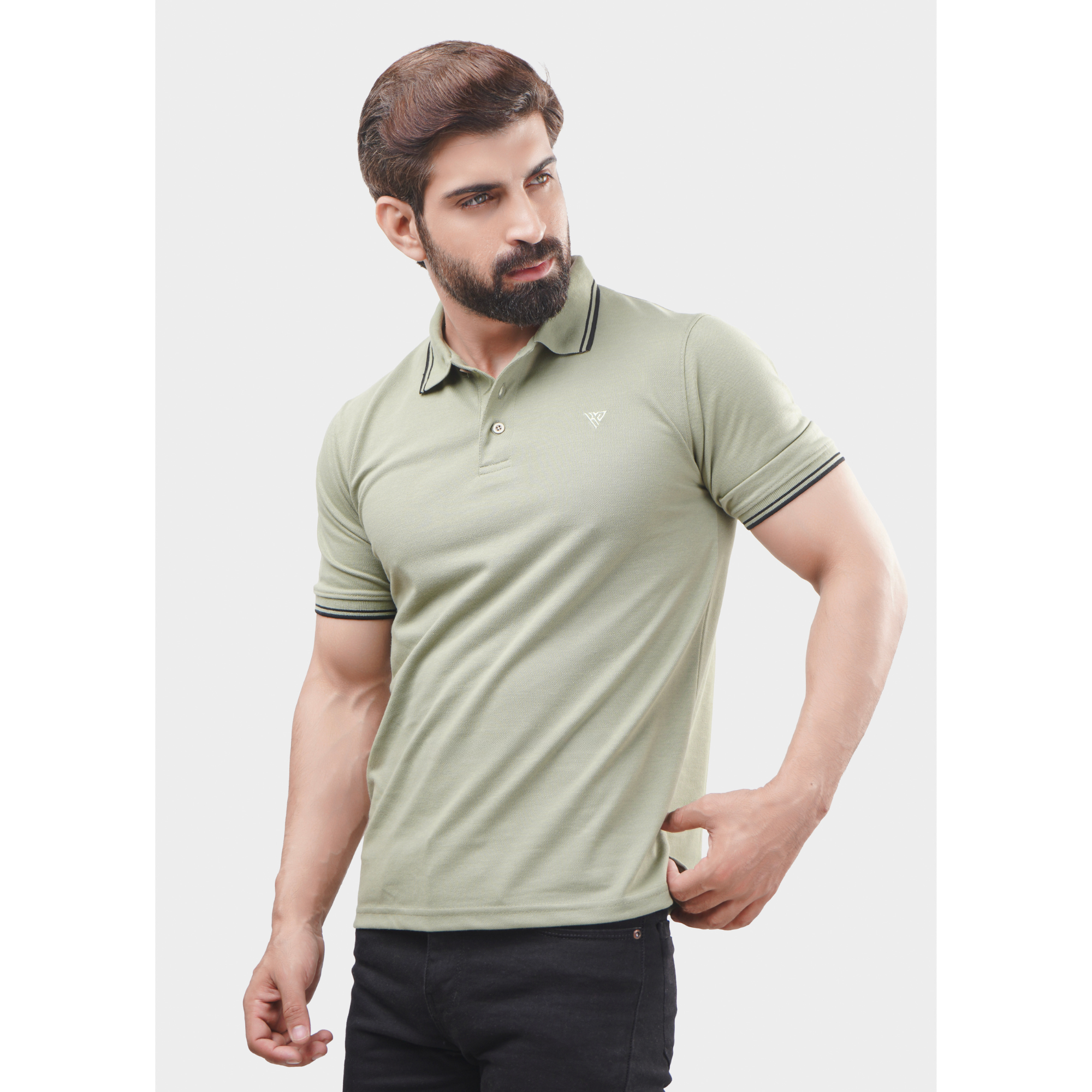 Men's Pique Half Sleeve Polo