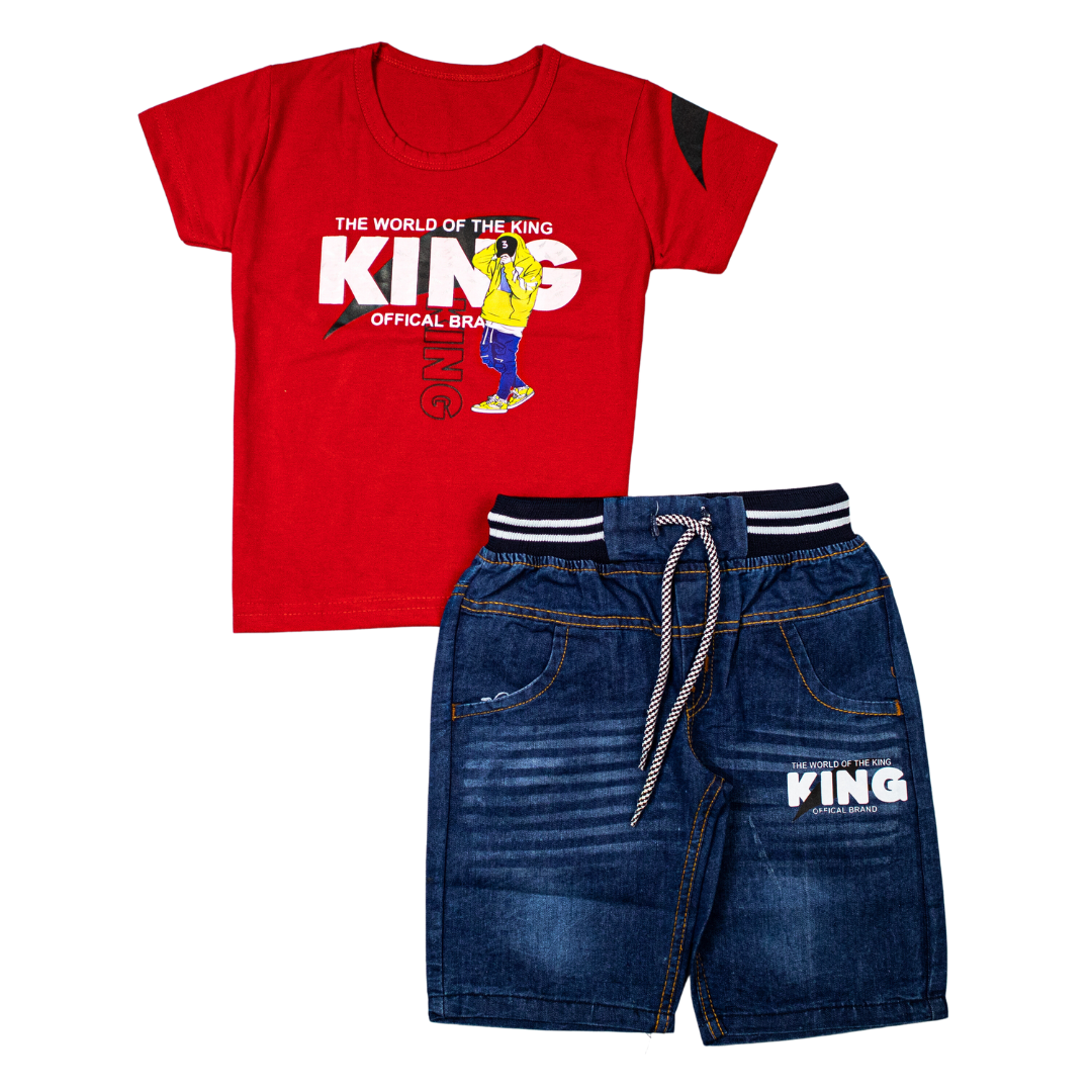 Boys Half Sleeves 2 Piece Suit (king)