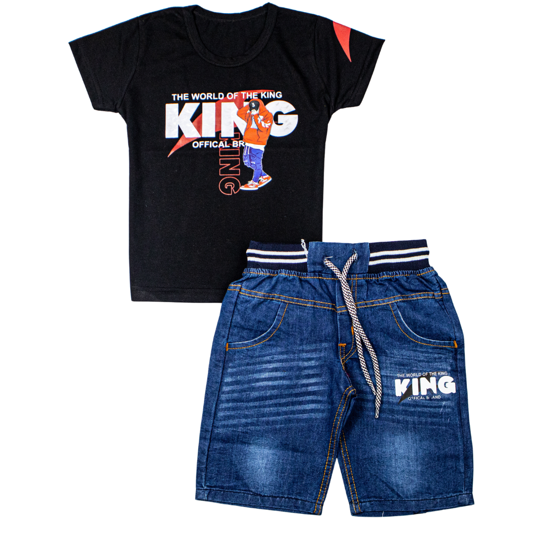 Boys Half Sleeves 2 Piece Suit (king)