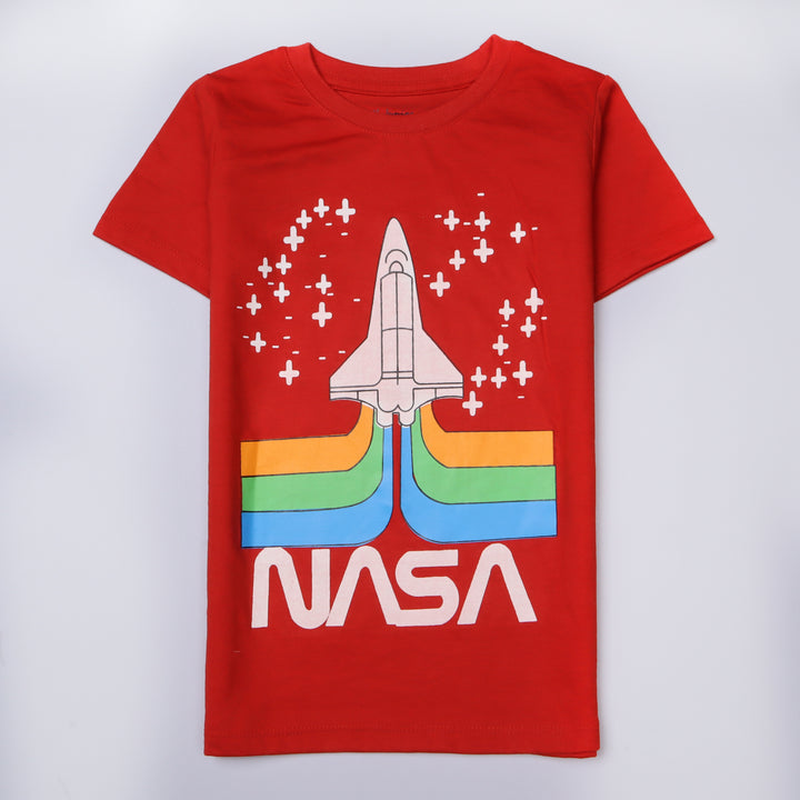 Boys Half Sleeves-Printed T-Shirt (Nasa)