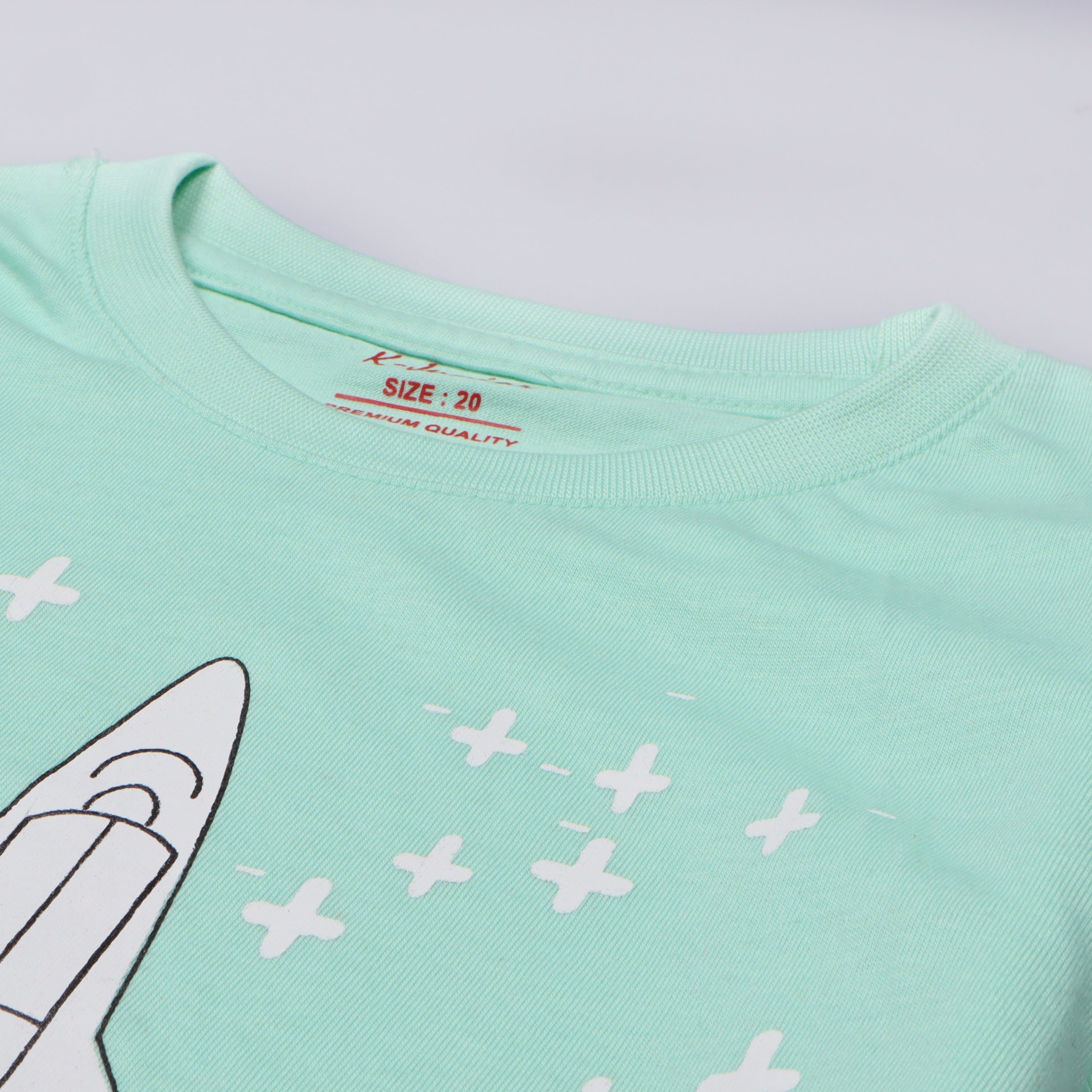 Infant Boys Half Sleeves-Printed T-Shirt (Nasa)