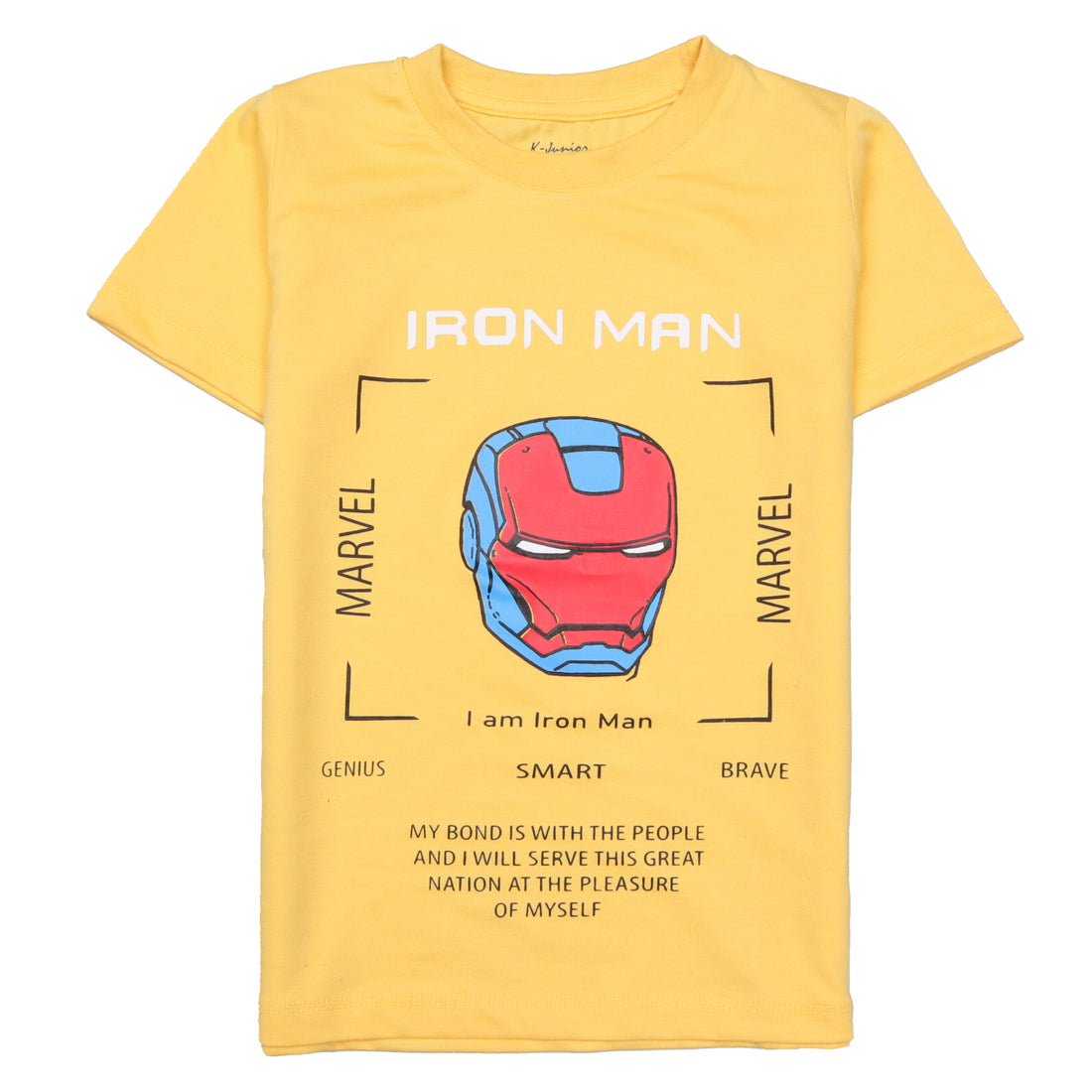 Infant Boys Half Sleeves-Printed T-Shirt (ironman)