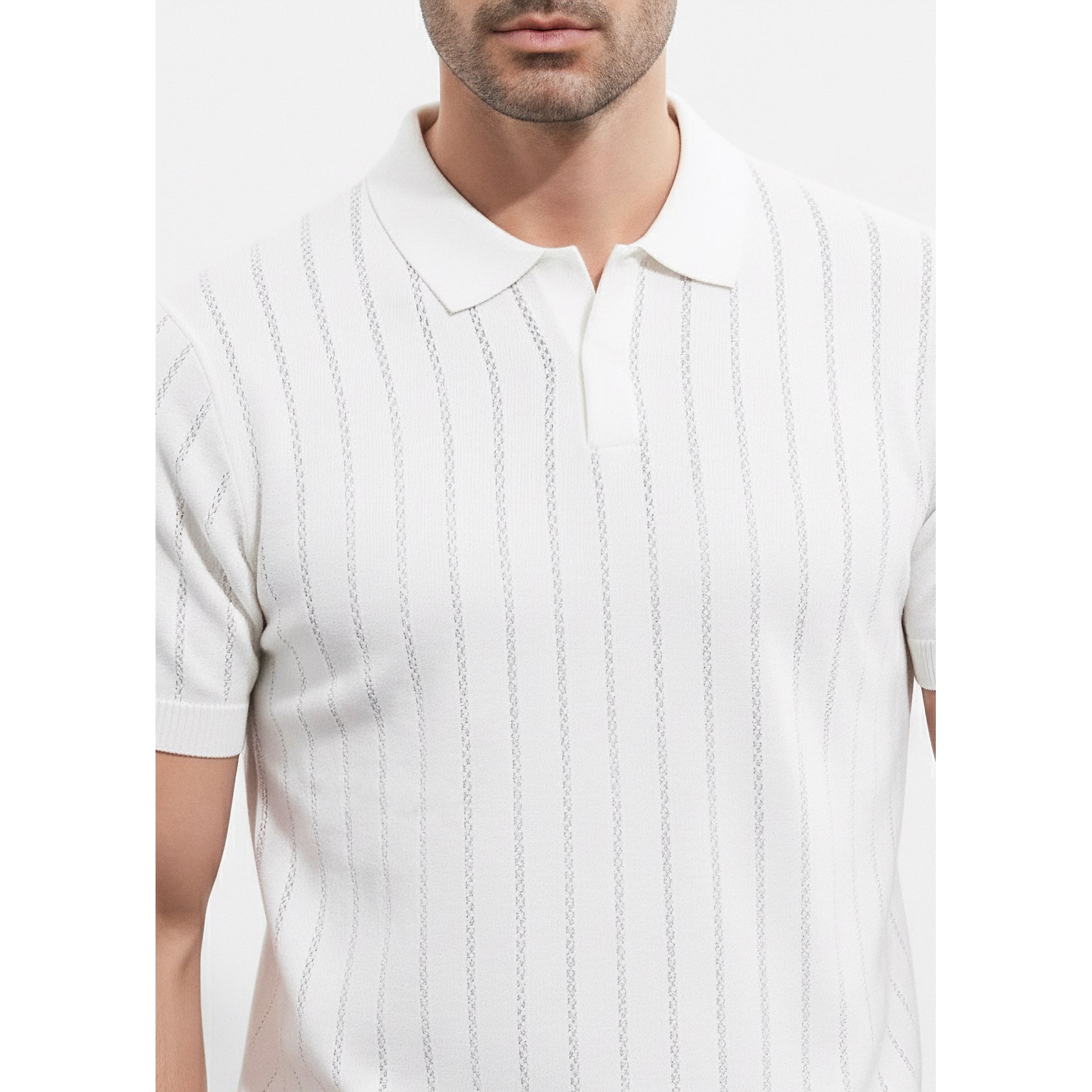Mens Knitted Polo