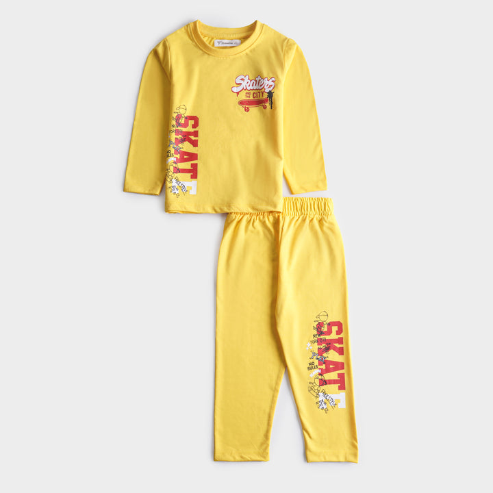 Boys Printed Full Sleeve Suit