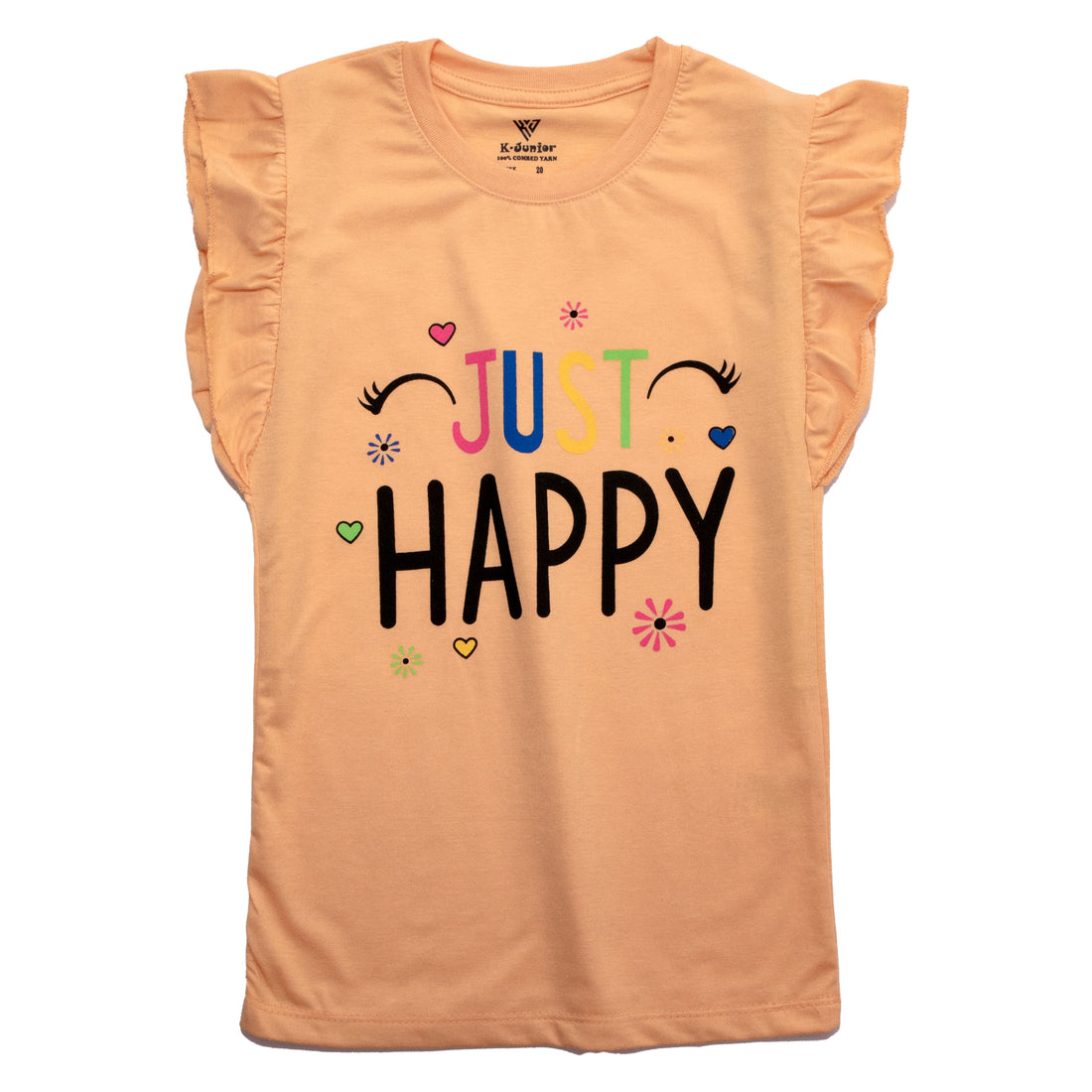 Girls H/S t shirt (HAPPY)