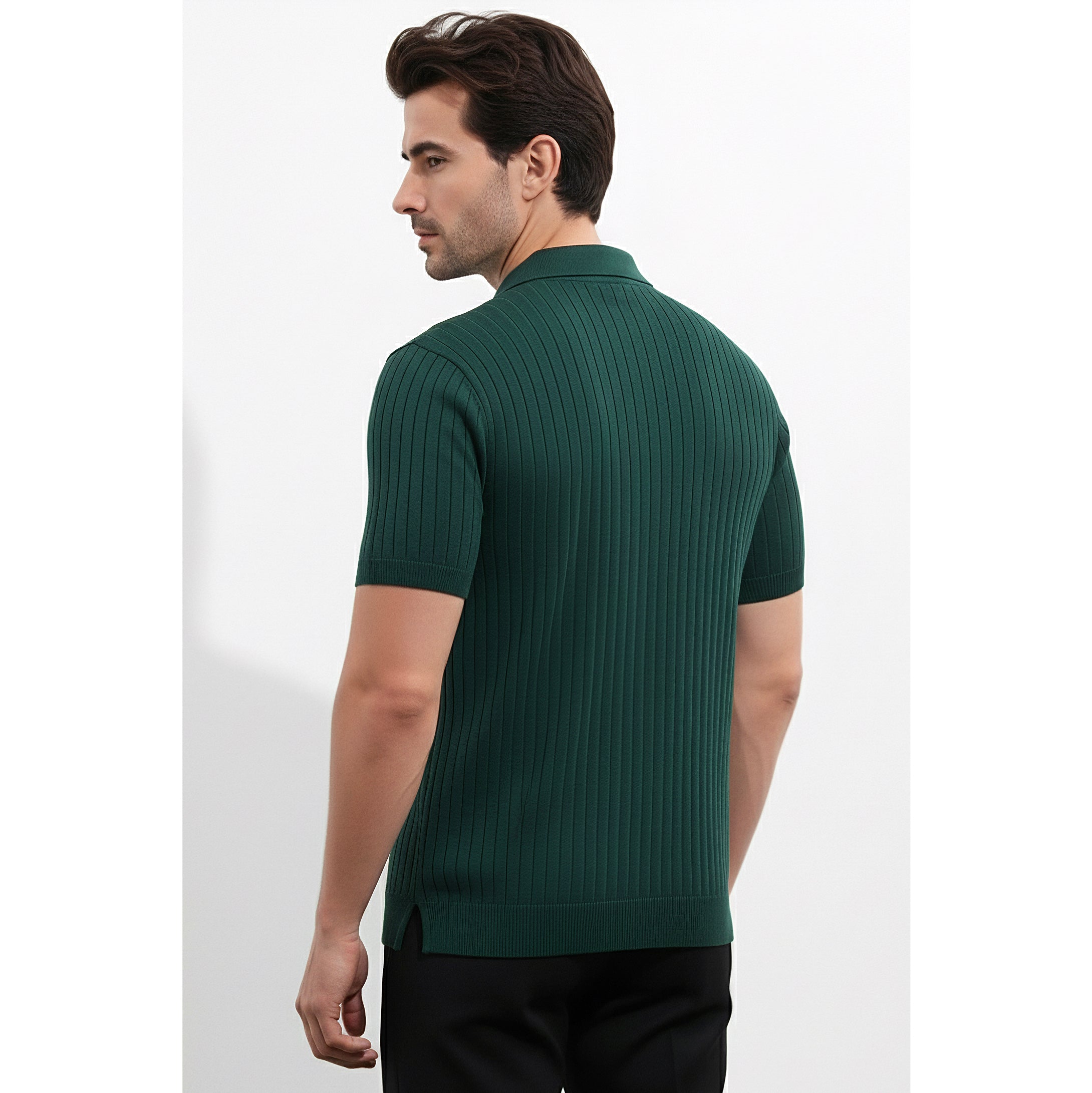 Mens Knitted Polo