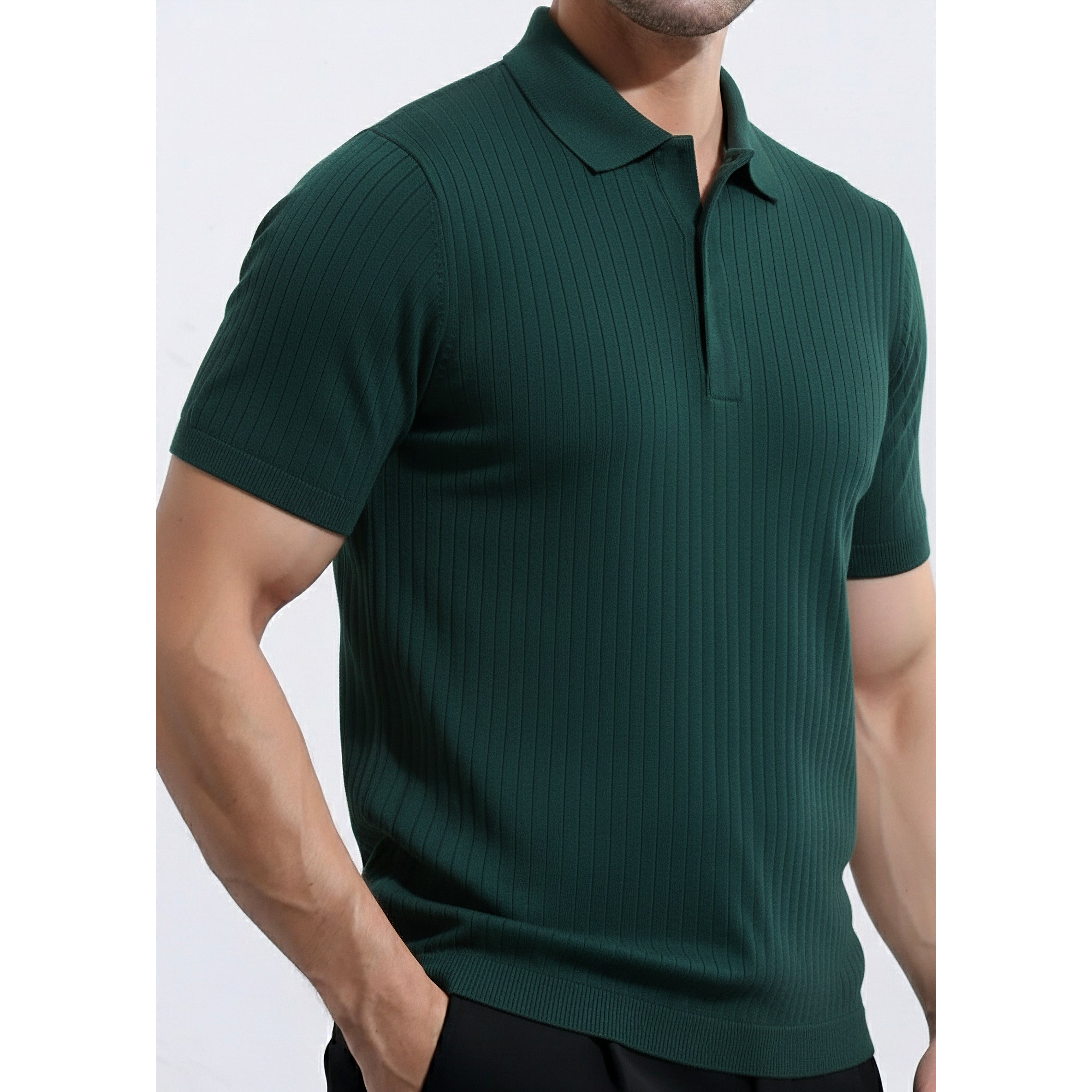 Mens Knitted Polo
