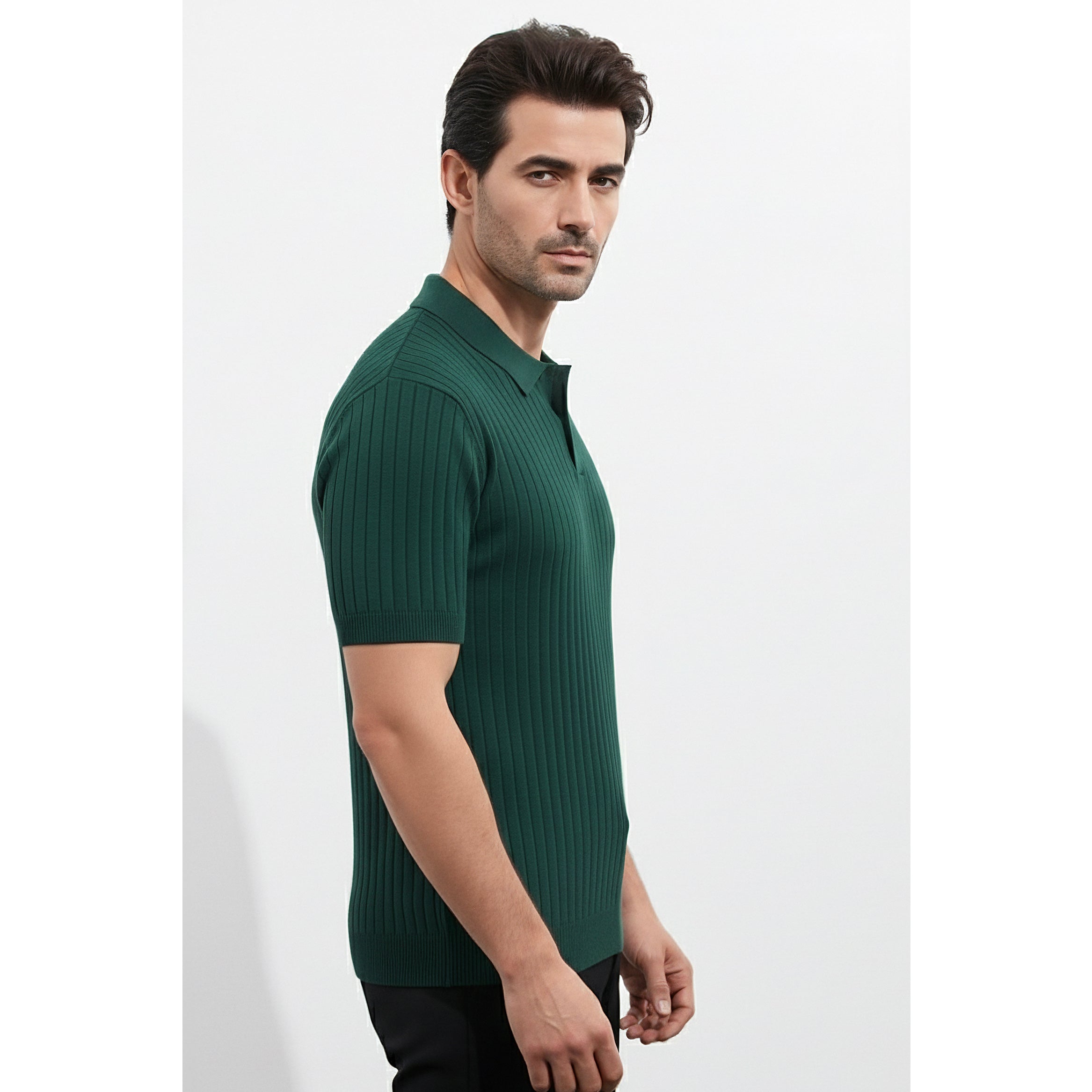 Mens Knitted Polo
